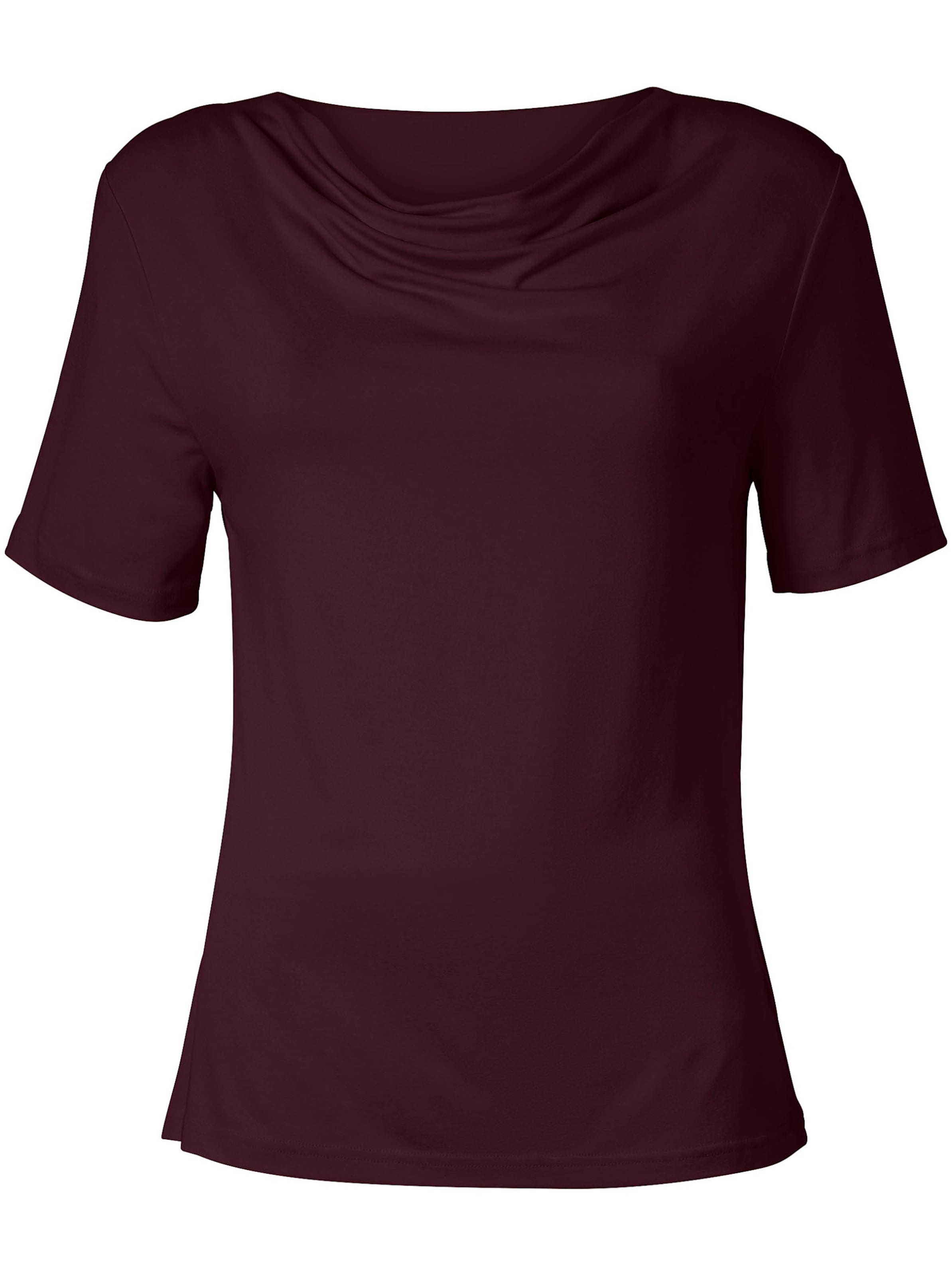 Burgund Wasserfallshirt - Bild 3