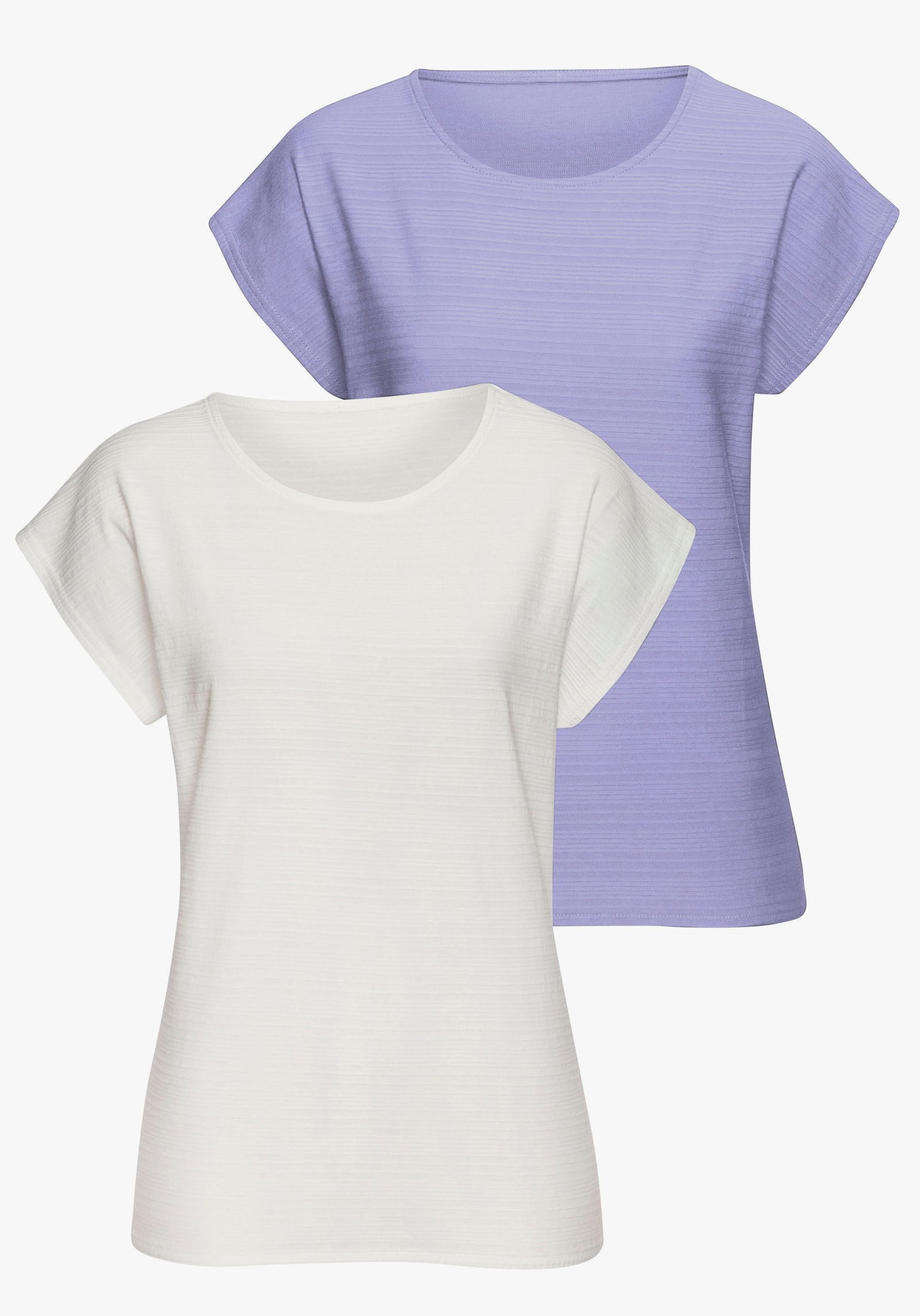 Vivance T-Shirt - lavendel, creme