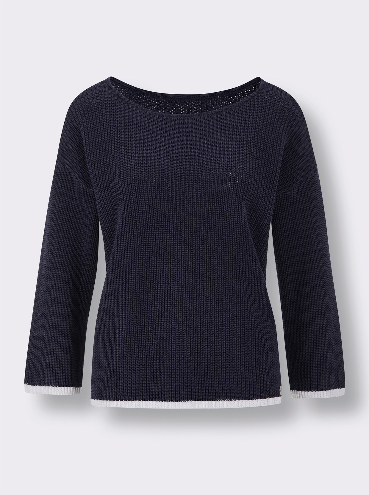 CREATION L PREMIUM 3/4 Arm-Pullover - marine