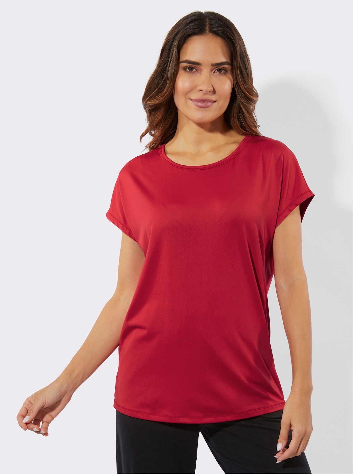 Rundhalsshirt - erdbeere