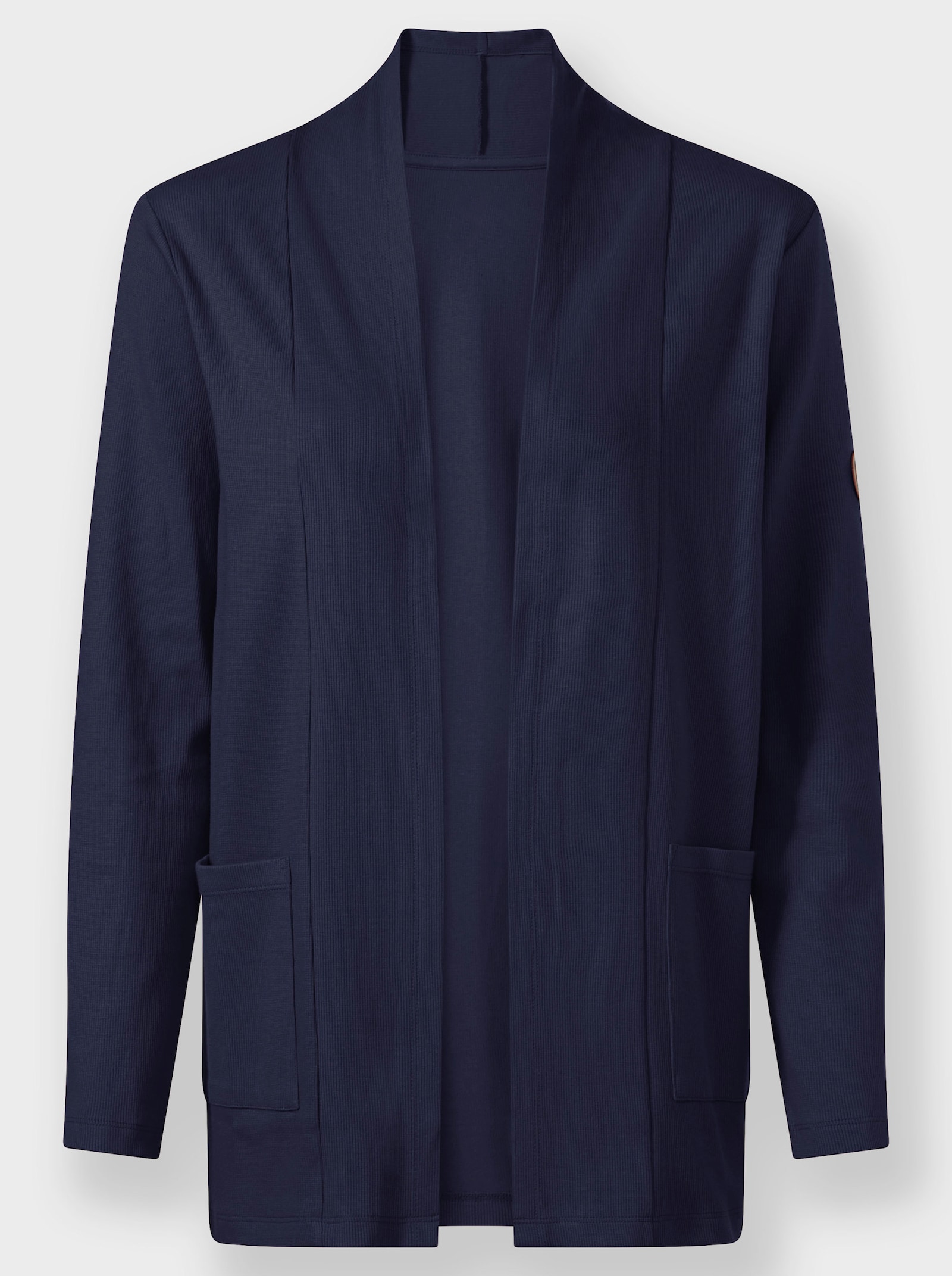 Shirtjacke mit Schalkragen - marine