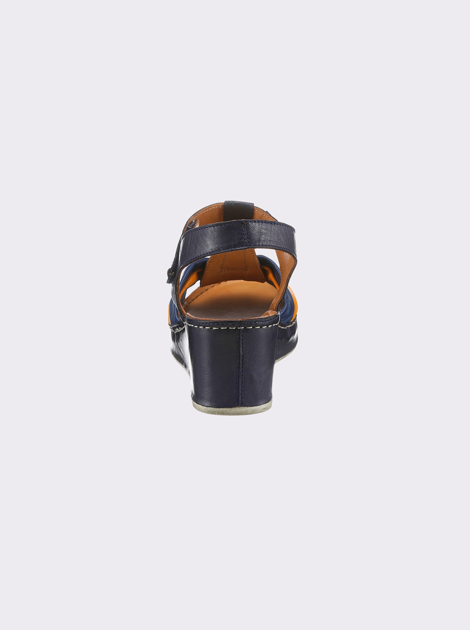 Gemini Sandalette ganz aus Leder - jeansblau