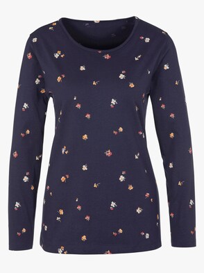 Shirt - nachtblau-bedruckt