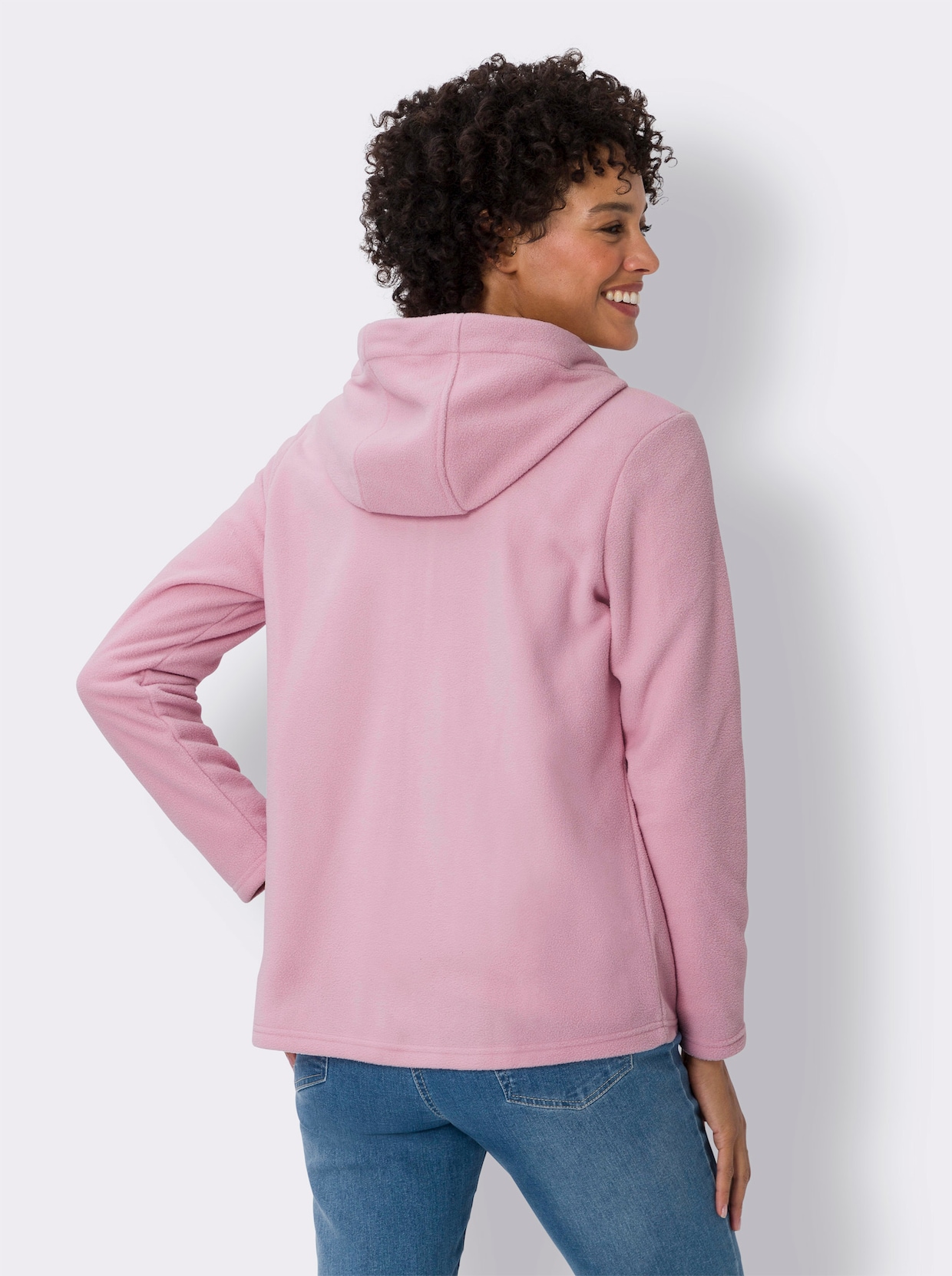 Fleecová bunda - růžová