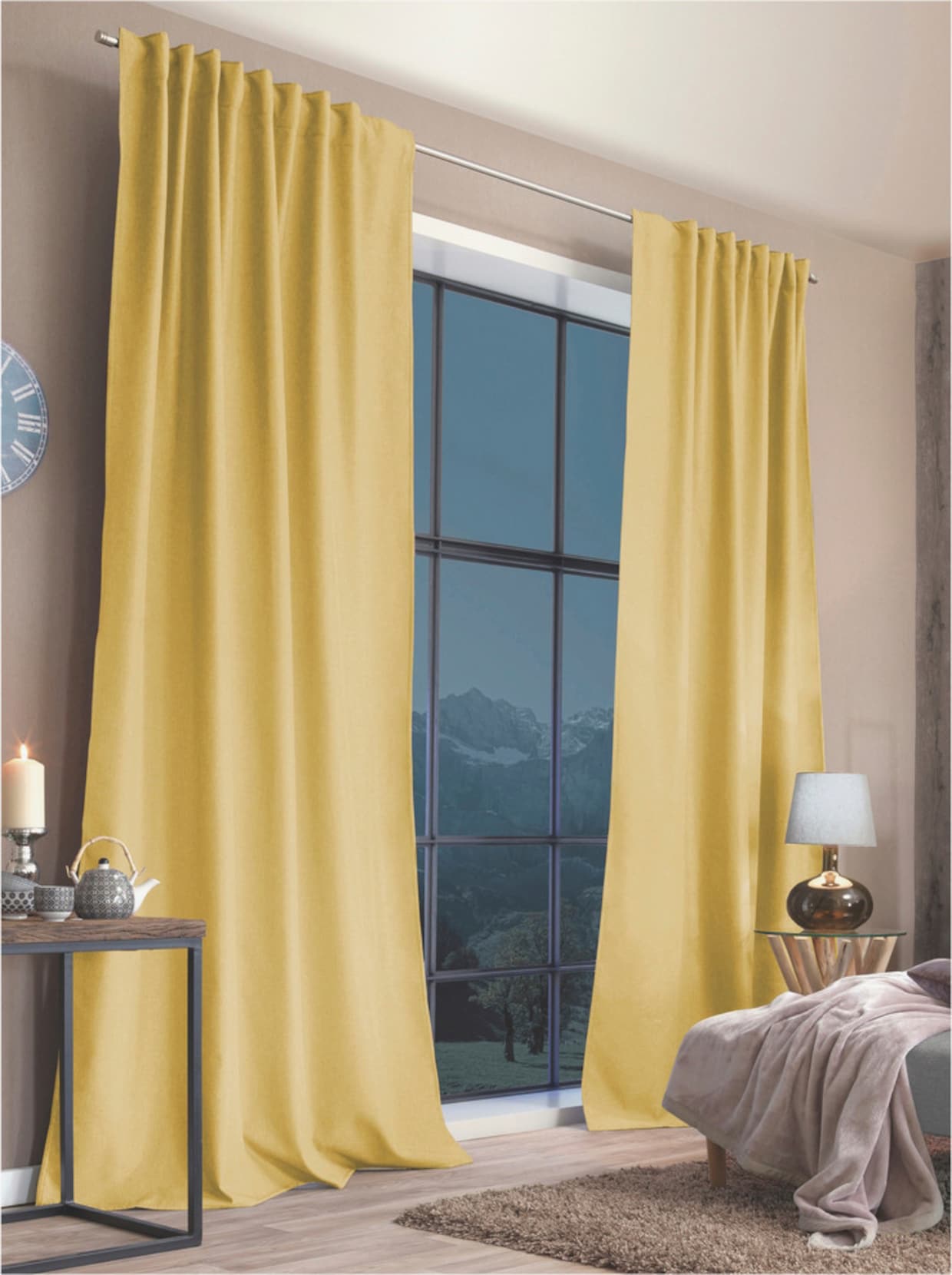 heine home Thermovorhang - gelb