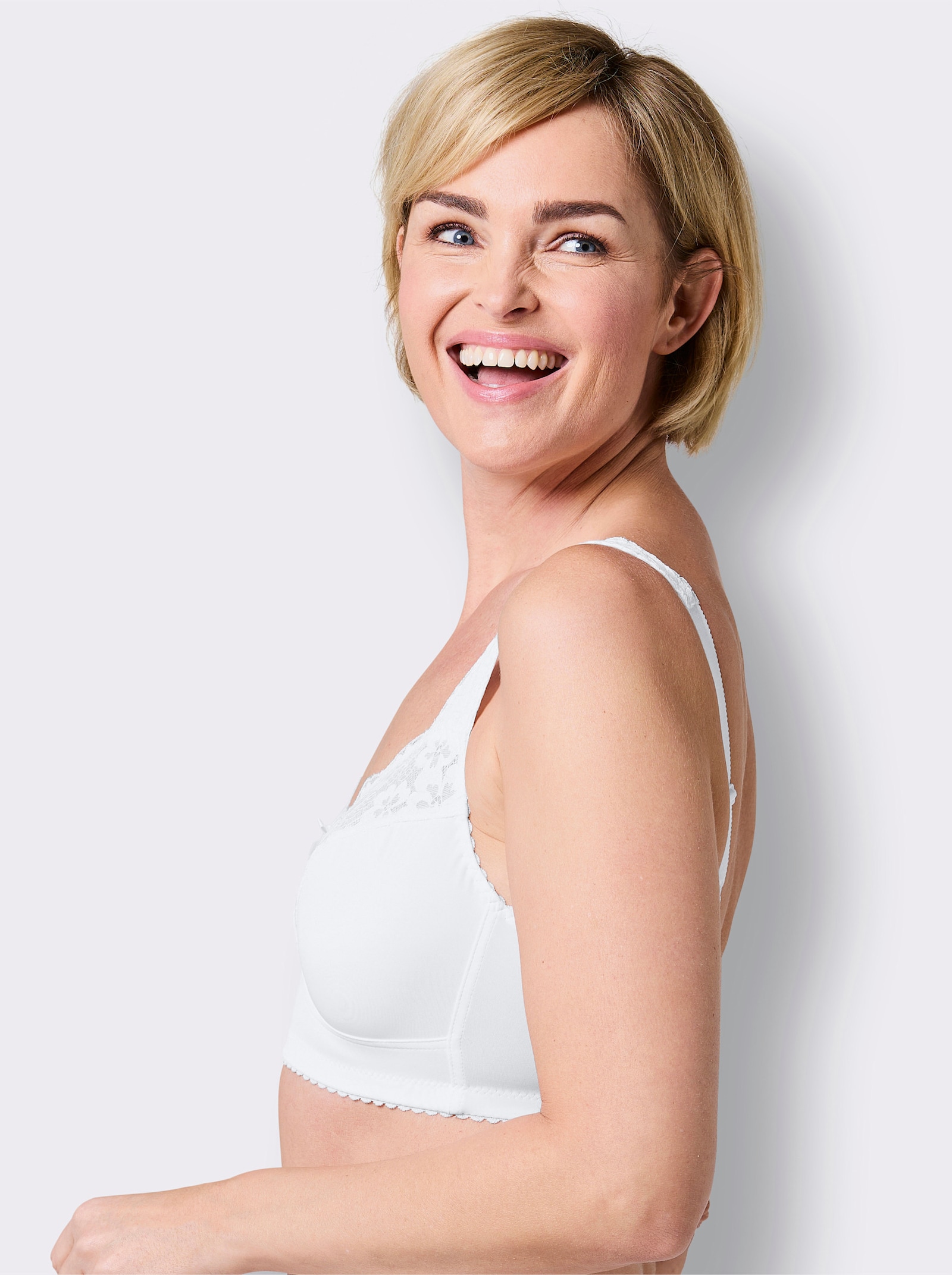 wäschepur Komfort-BH ohne Bügel - weiß