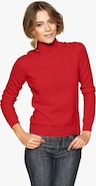 heine Kaschmirpullover mit Rollkragen - rot