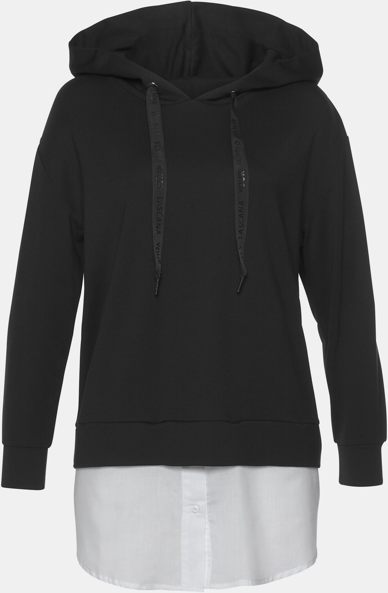 LASCANA Kapuzenshirt - schwarz