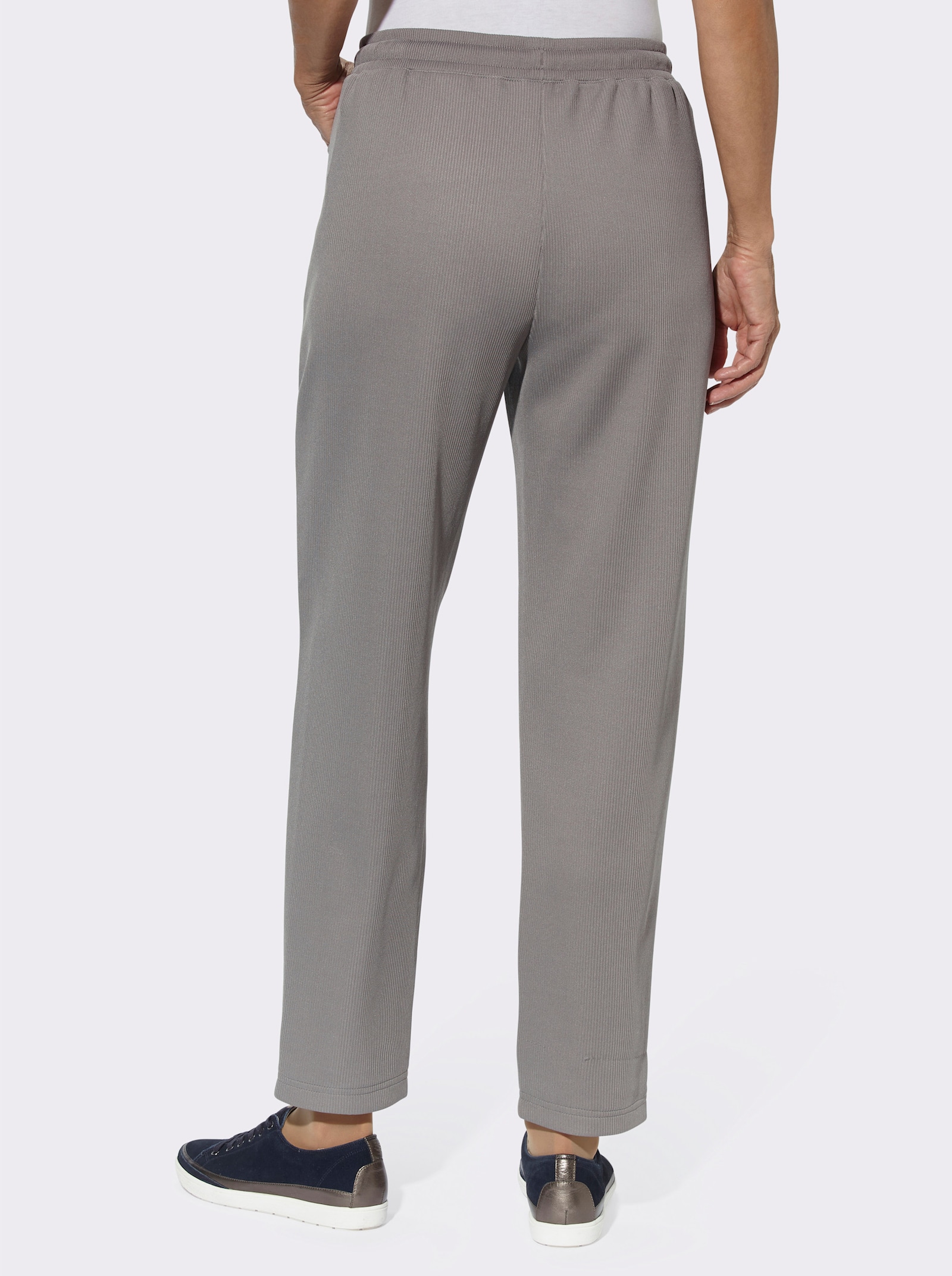 Schlupfhose in Ripp-Qualität - grau