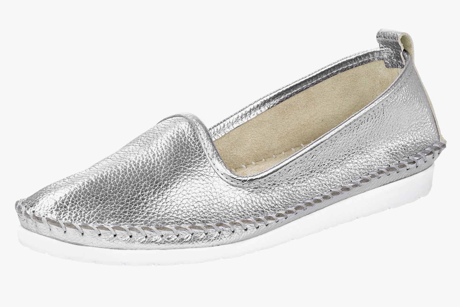 Andrea Conti Slipper - silberfarben