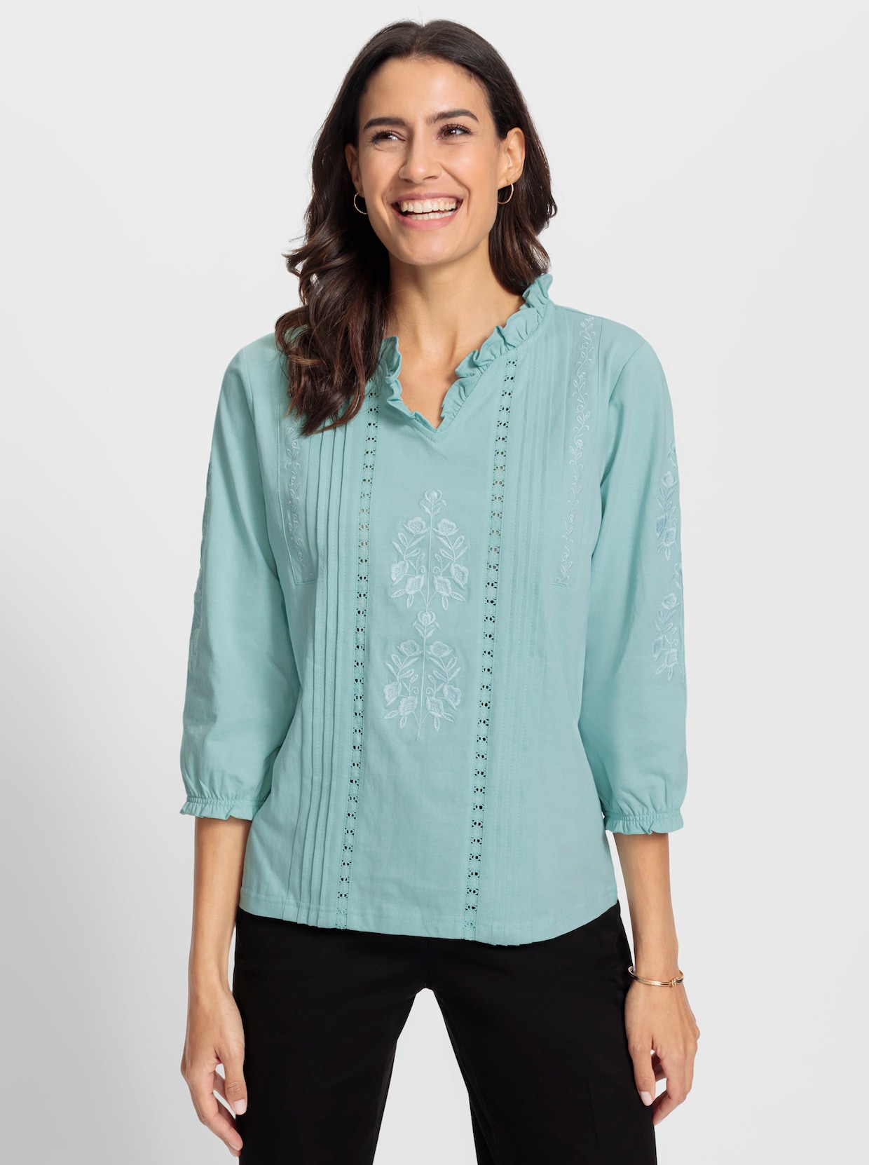 3/4-Arm-Shirt - mint