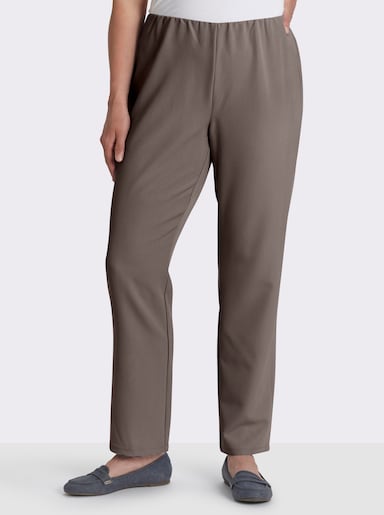 Stretch-Hose mit innenliegendem Dehnbund - taupe