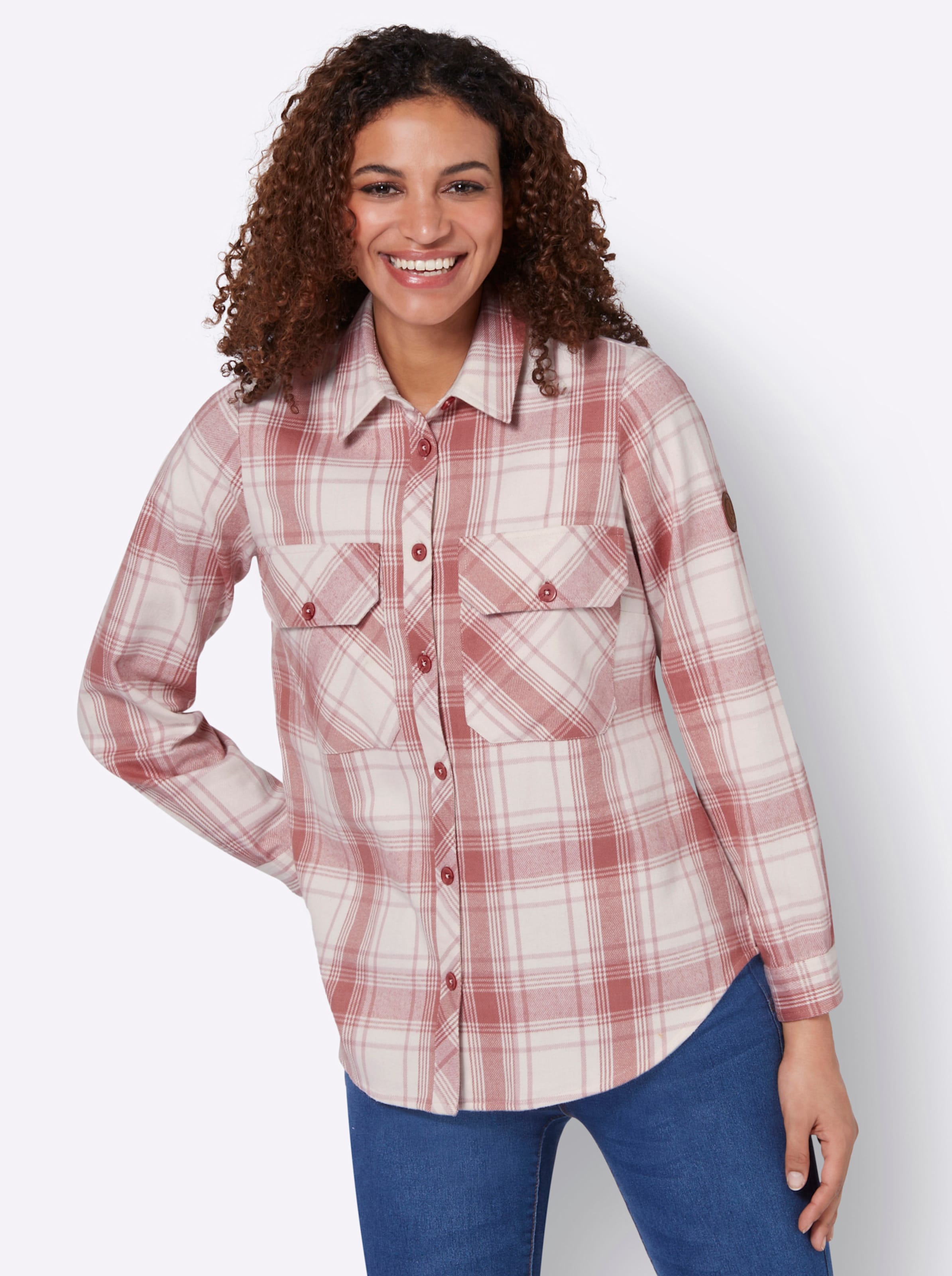 Flanellen blouse