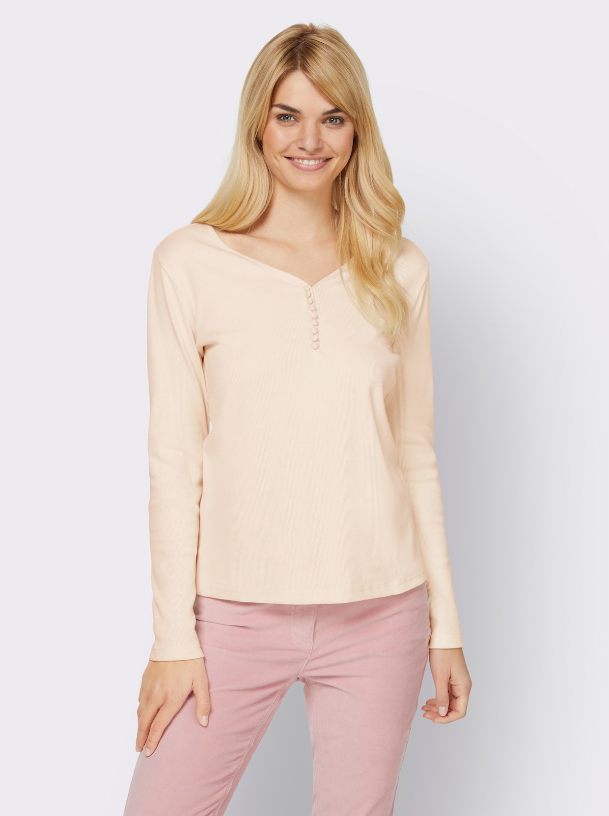 heine Geribd shirt - champagne