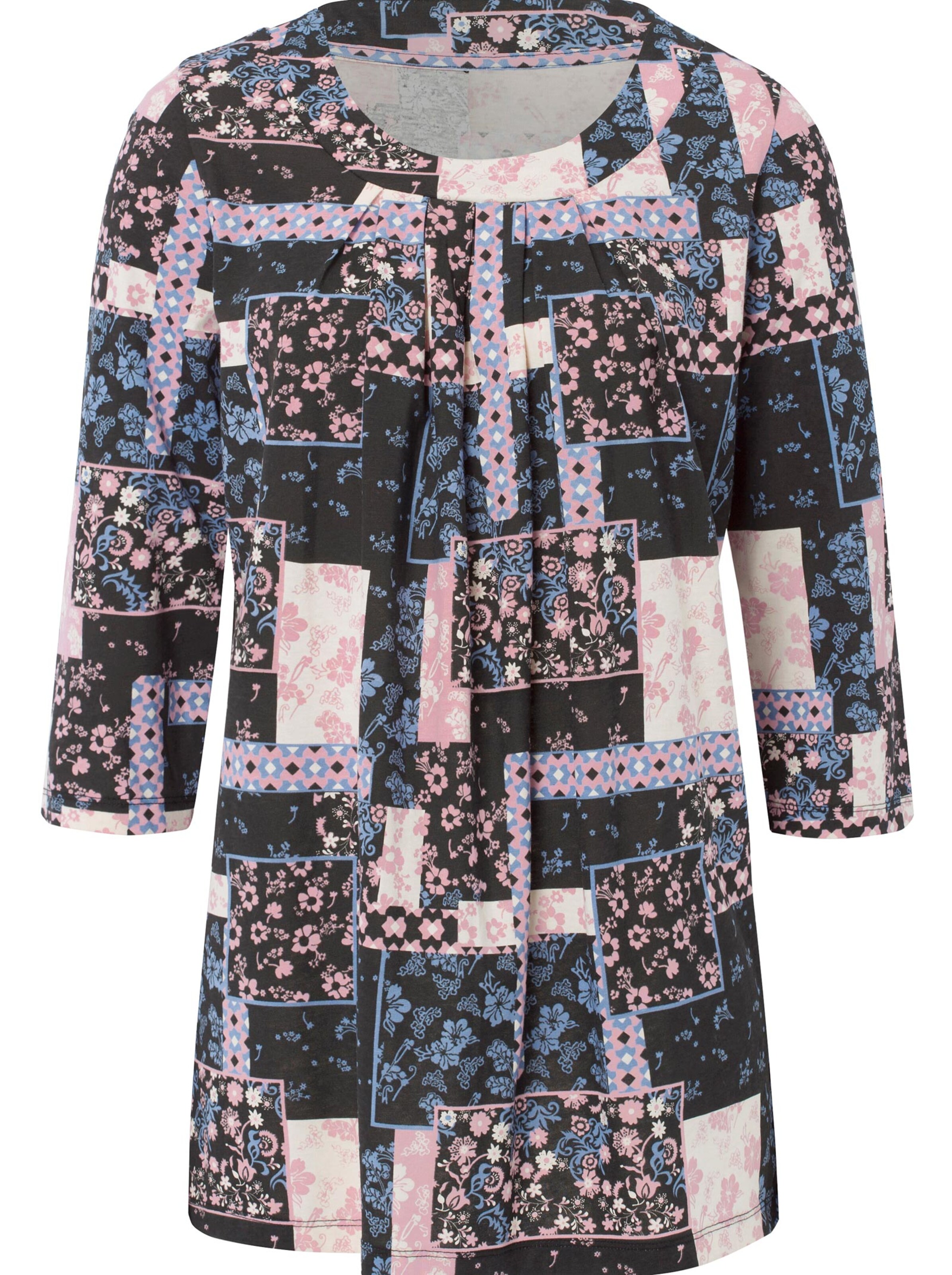 Longshirt - schwarz-gemustert