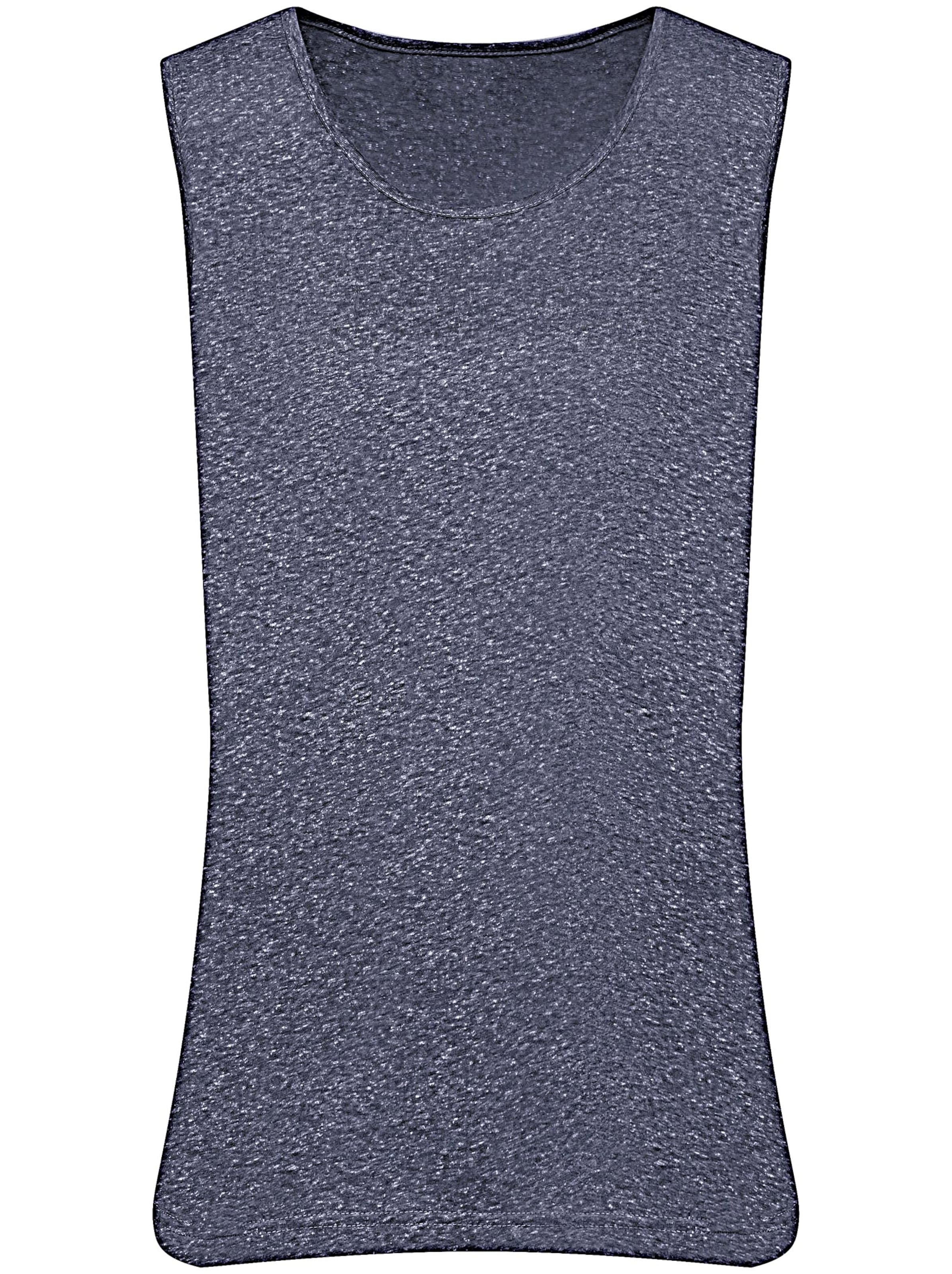 Shirttop - marine-meliert