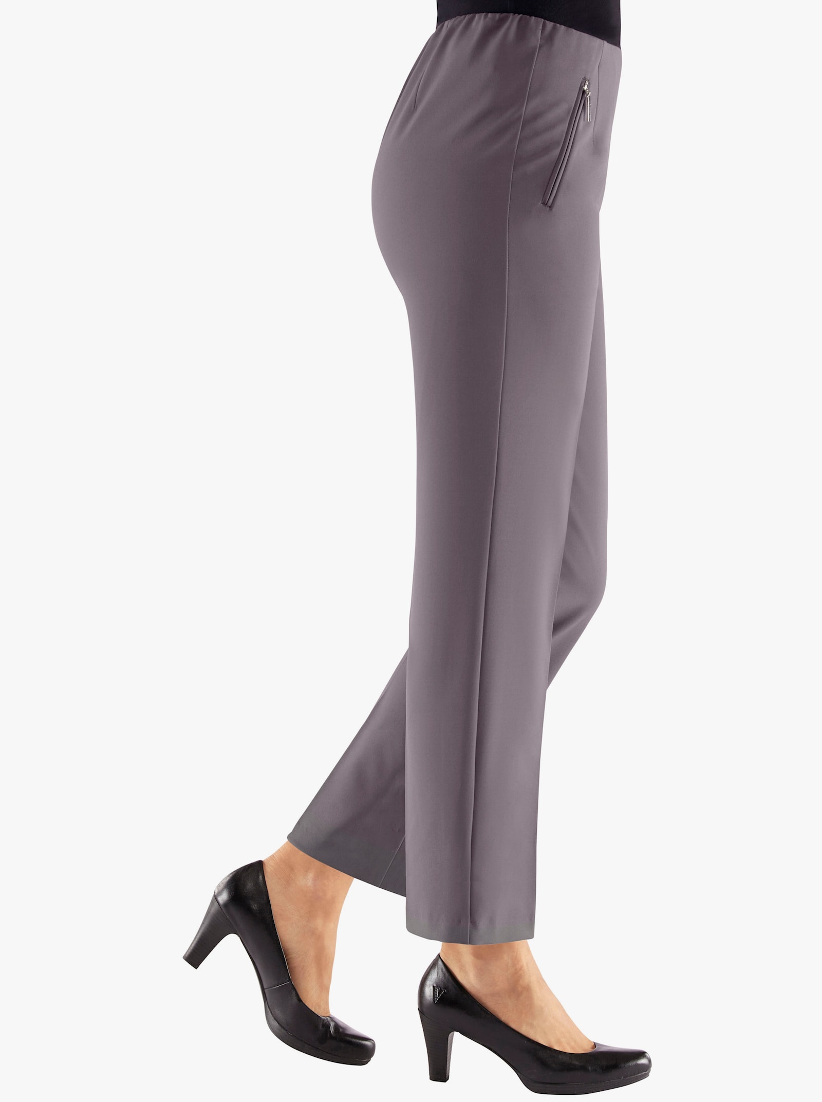 Adelina by Scheiter Schlupfhose mit Bügelfalten - anthrazit