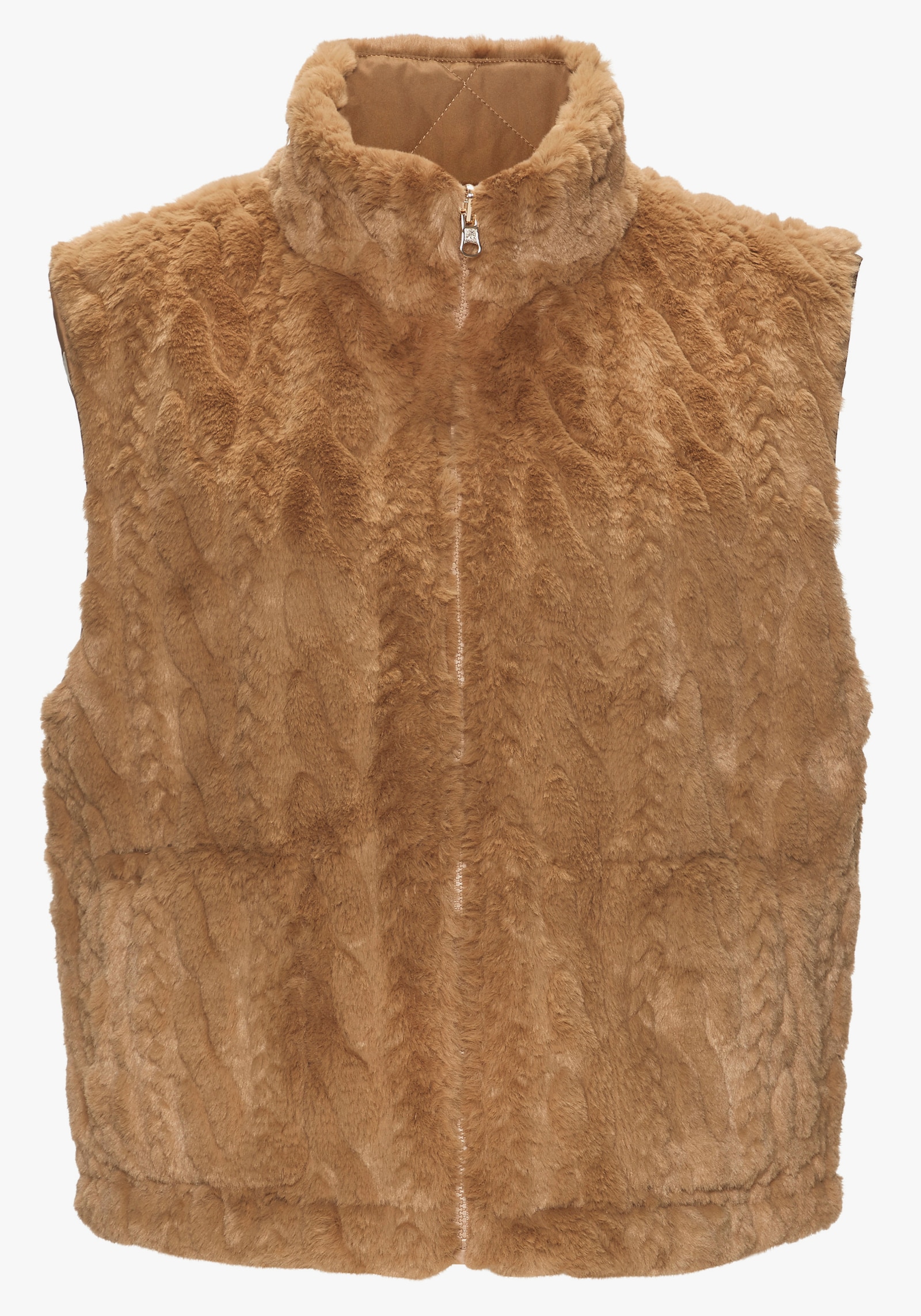 LASCANA Wendeweste - cognacfarben