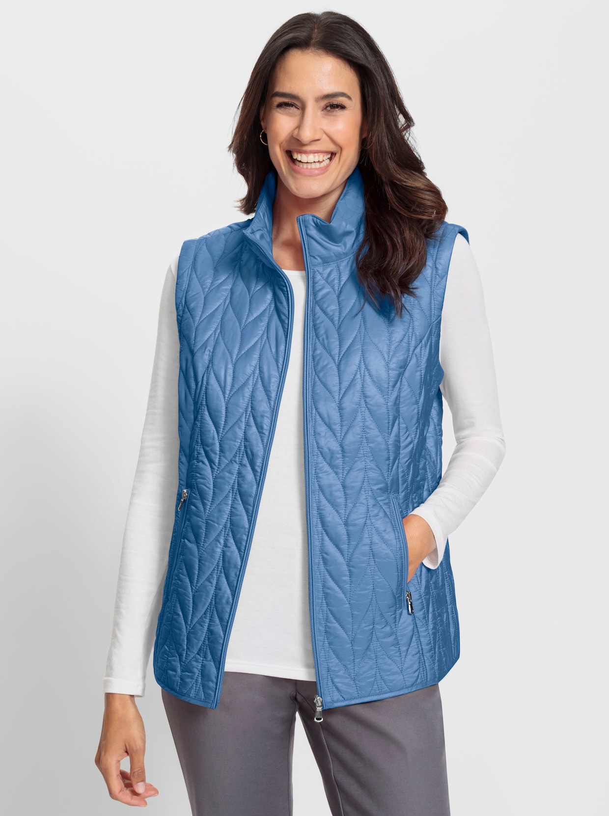 2-in-1-Jacke - mittelblau