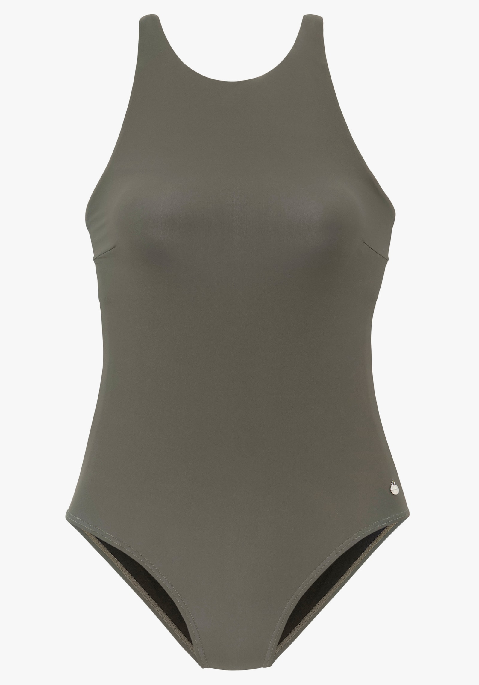 LASCANA Badeanzug - oliv