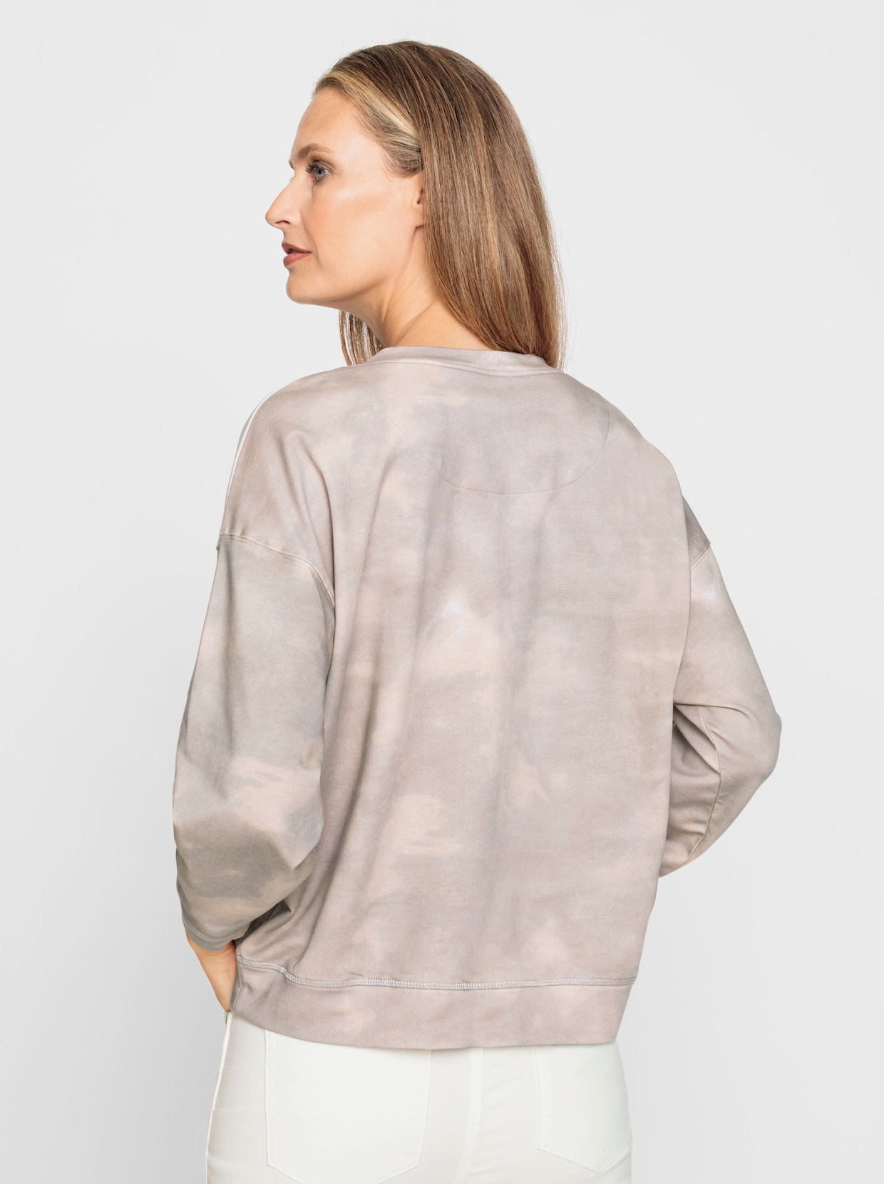 heine Sweatshirt - ecru-sand-bedruckt