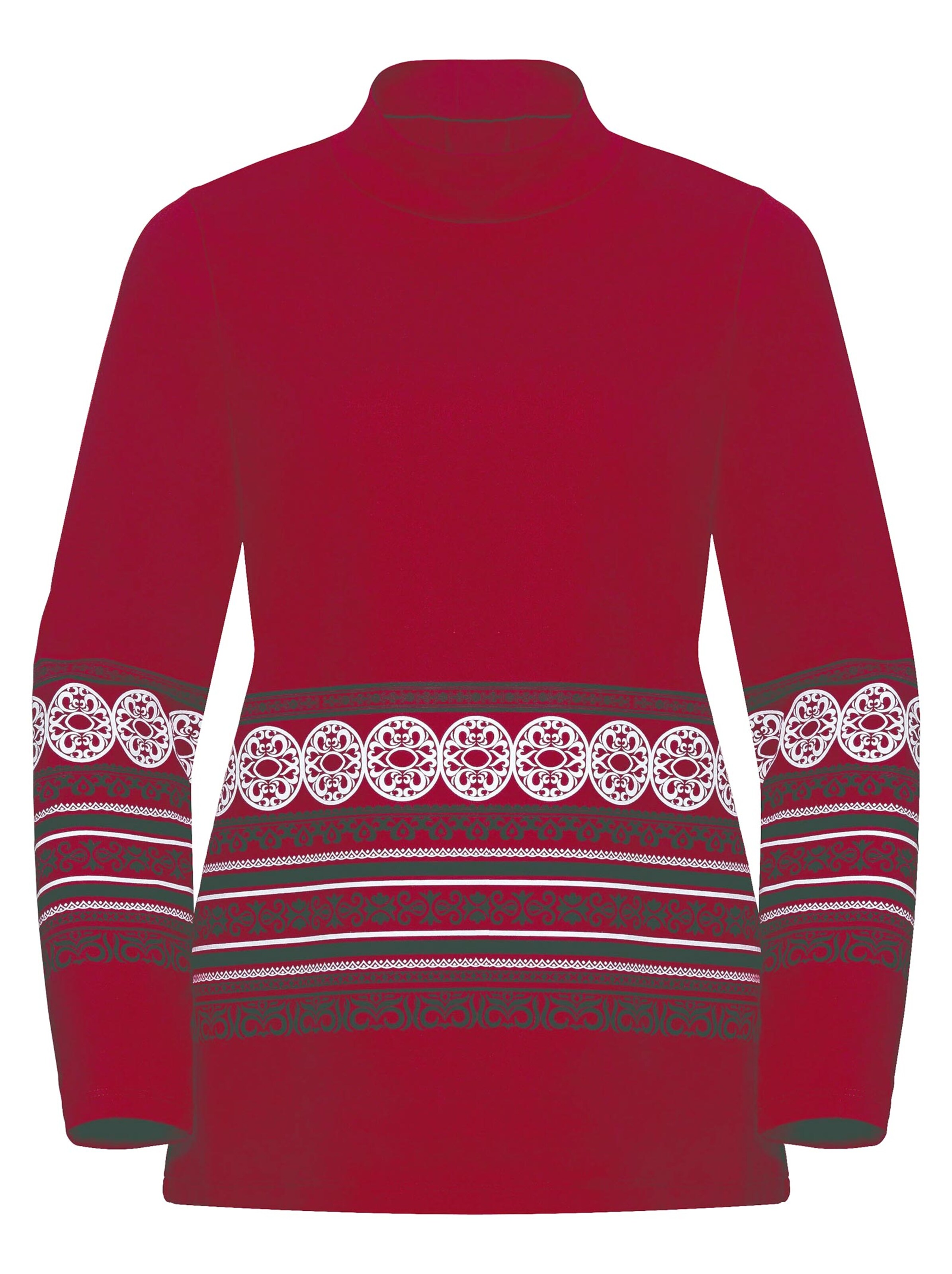 Shirt - rot-gemustert