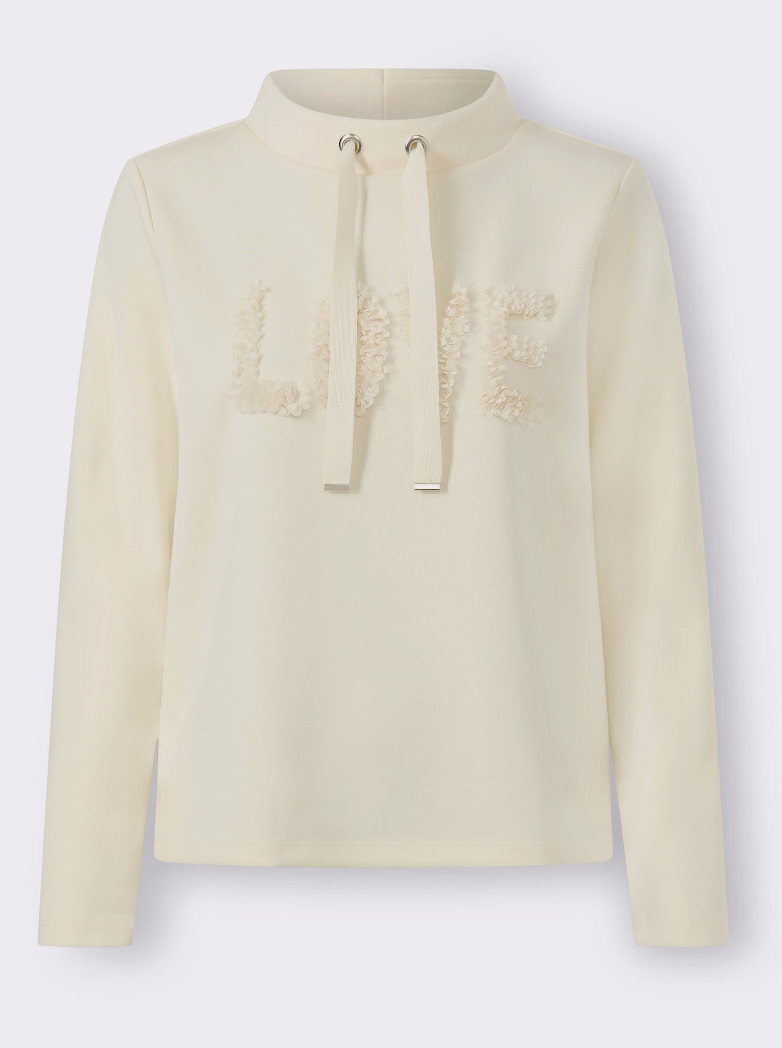 heine Sweatshirt mit LOVE-Schriftzug - champagner