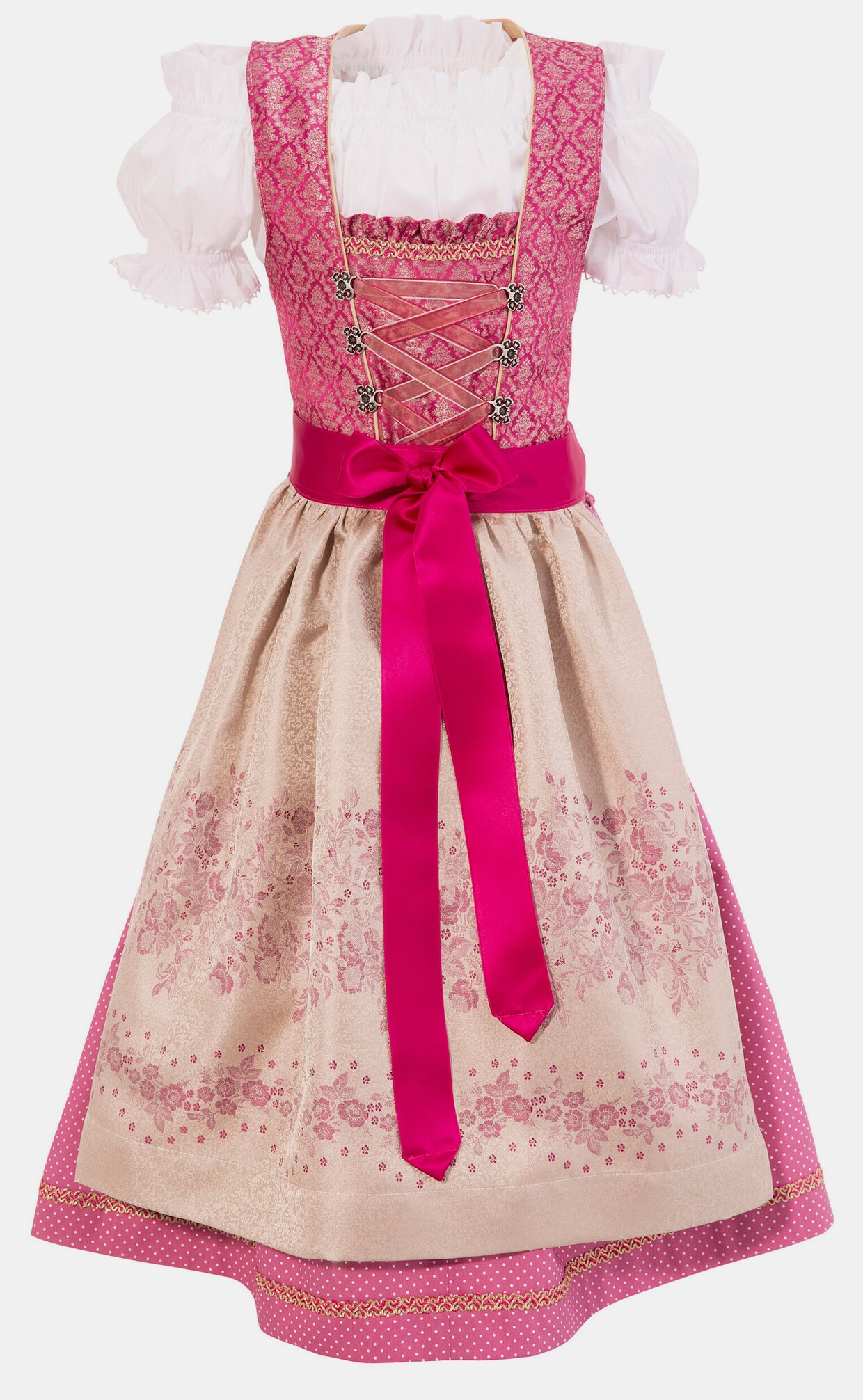 Isar-Trachten Jurk in klederdracht - roze
