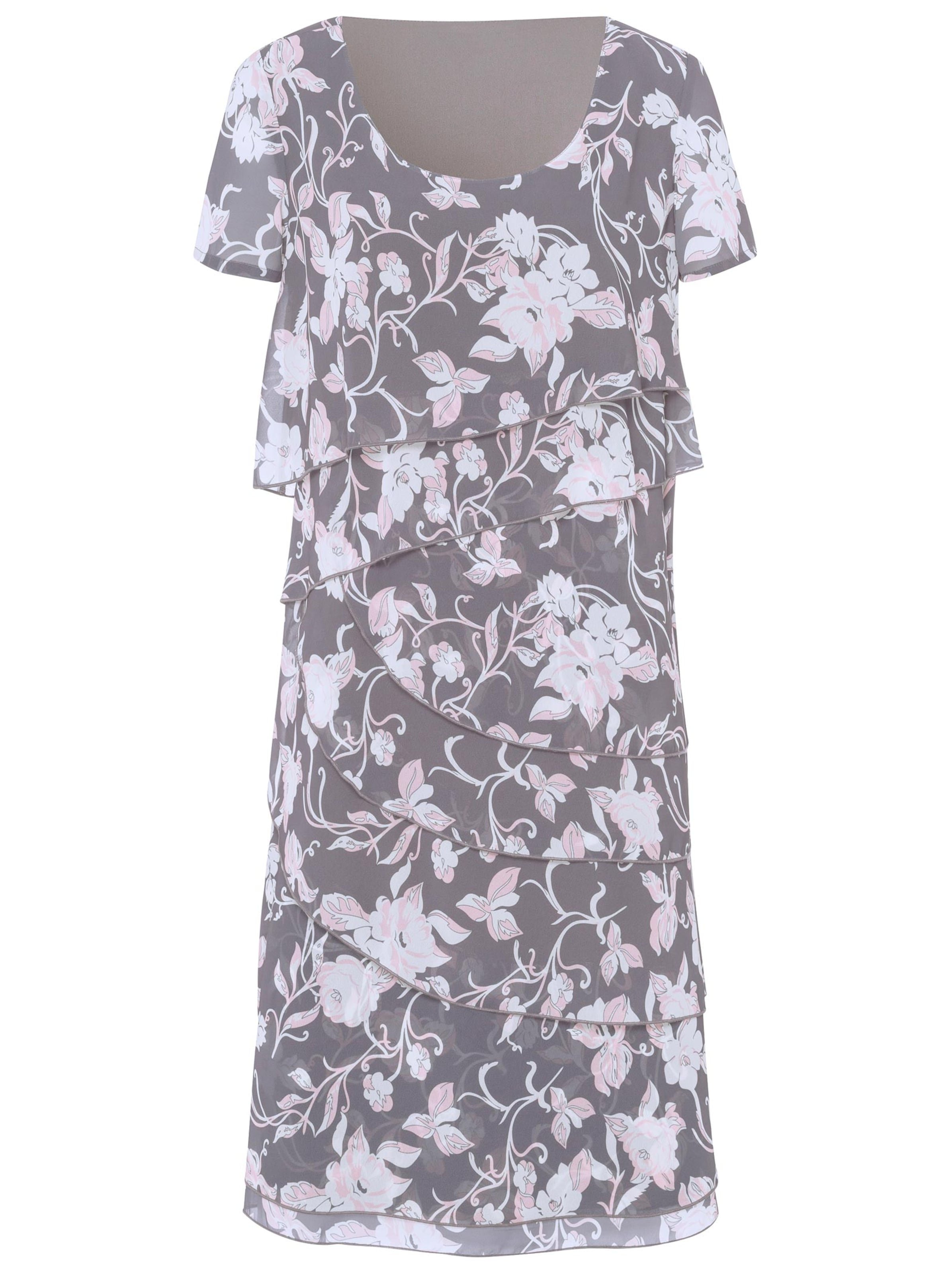 Kleid - anthrazit-bedruckt