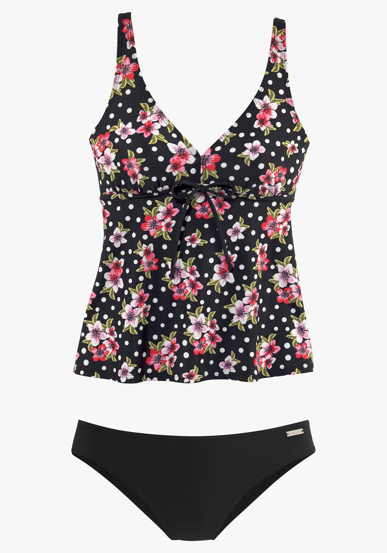 LASCANA tankini à armatures - noir imprimé