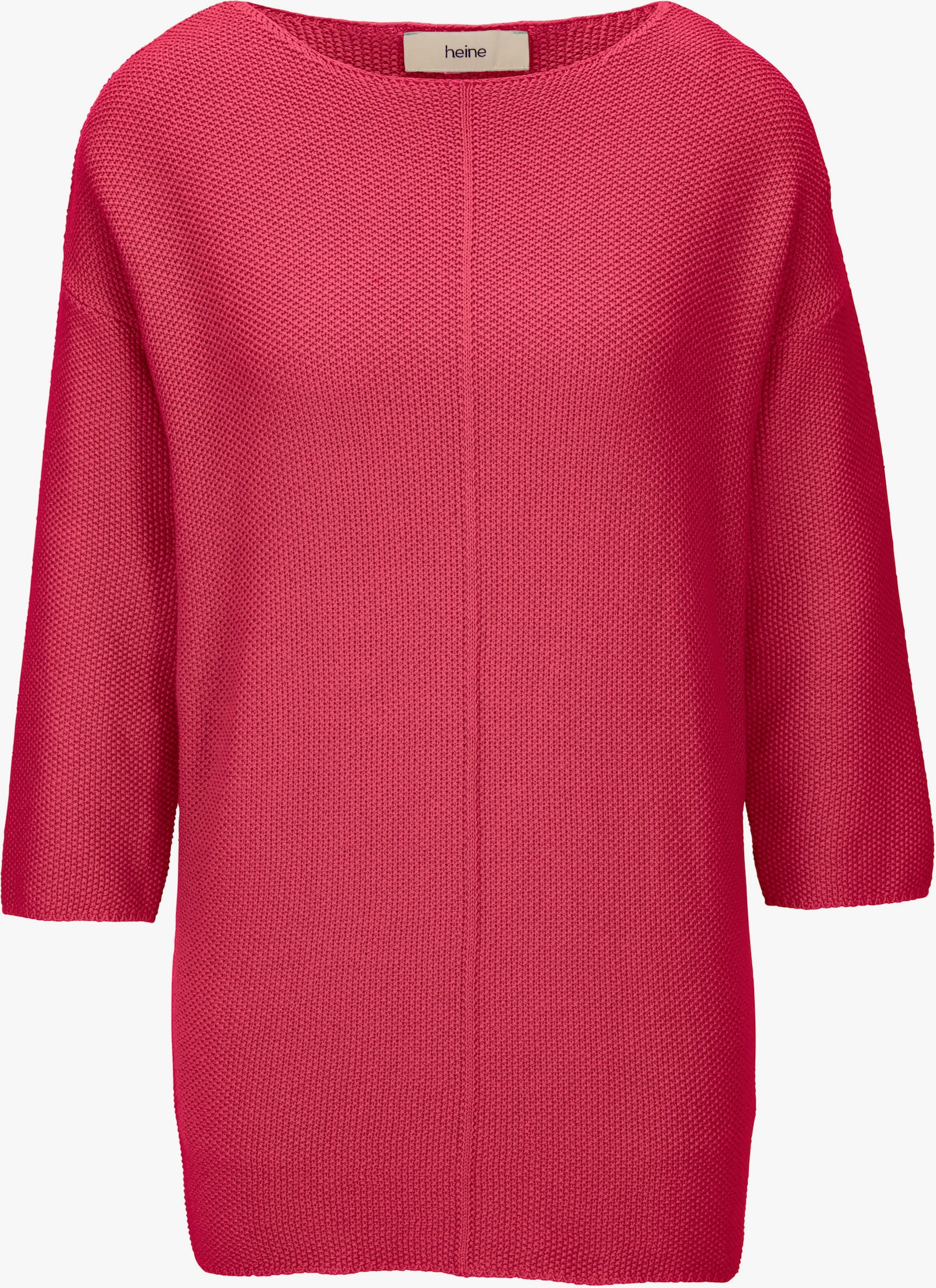 heine Gebreide pullover met effecttricot - framboos