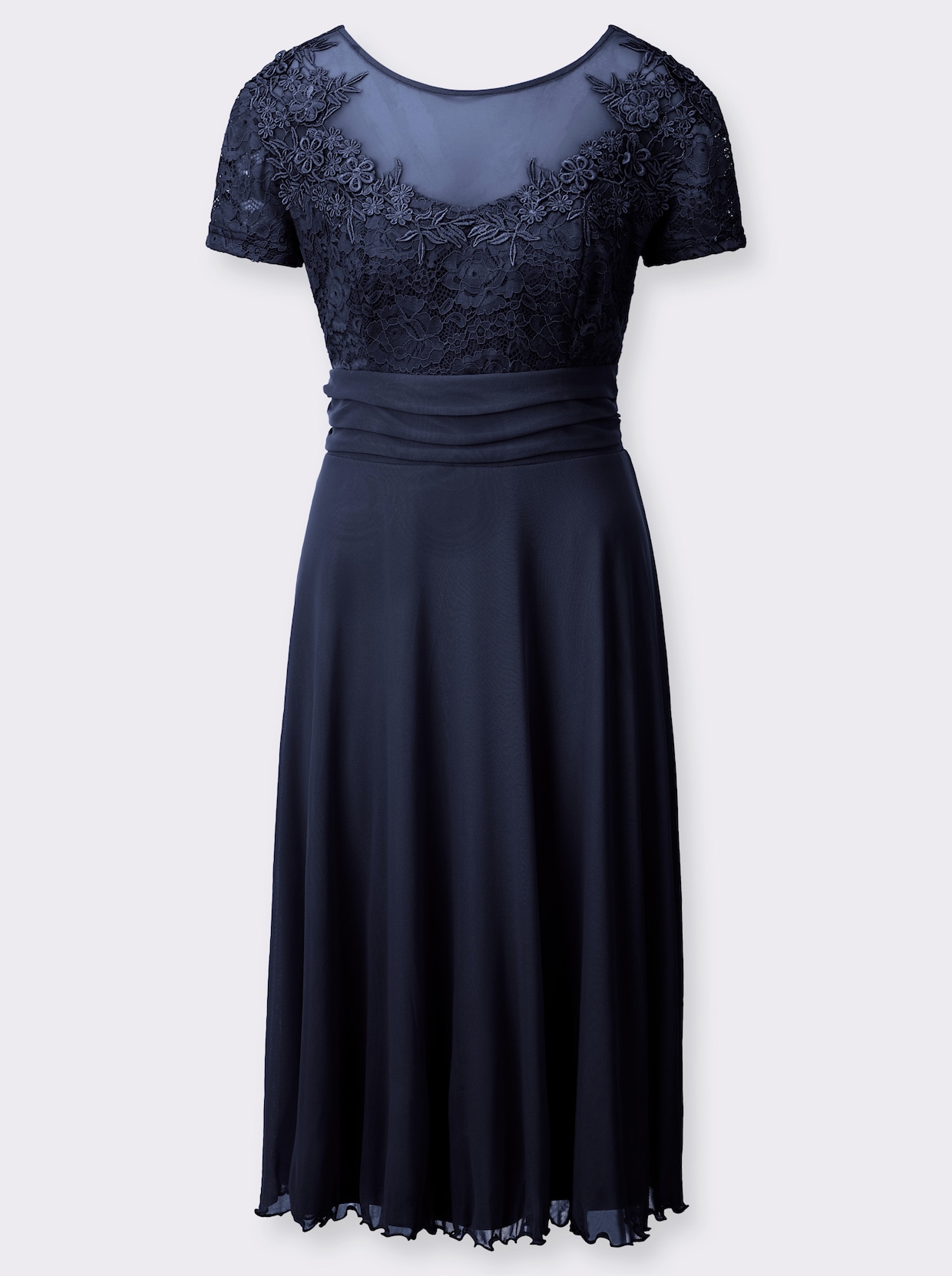 Spitzenkleid - dunkelblau