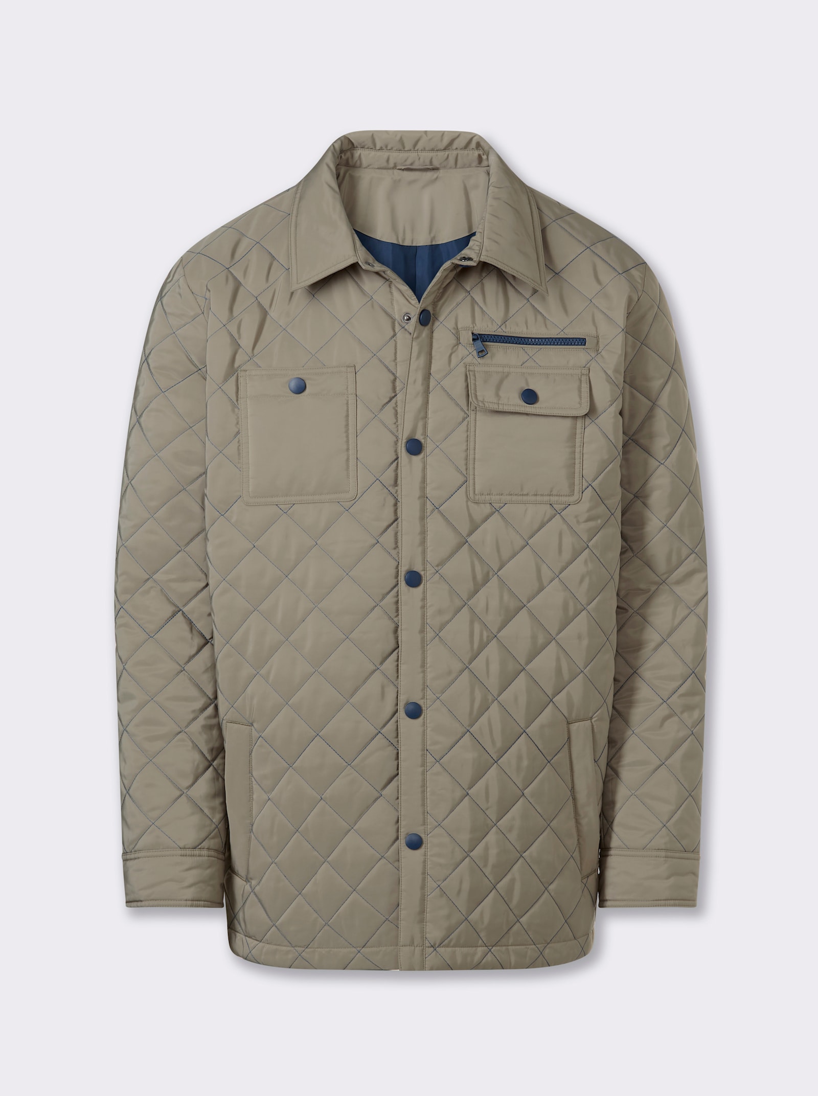 Marco Donati Steppjacke mit insgesamt 8 Taschen - schlamm