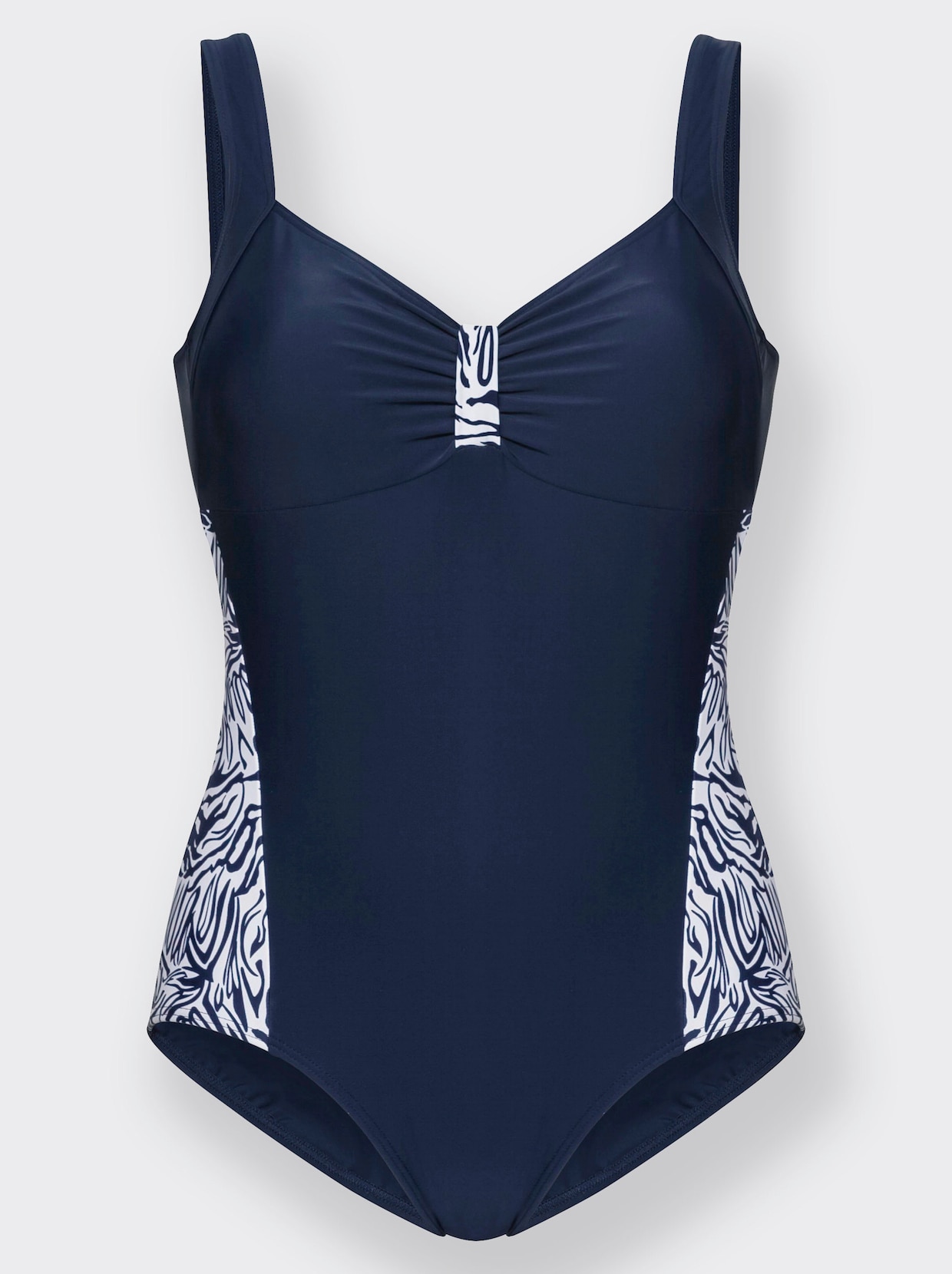 Maillot de bain - marine-blanc imprimé