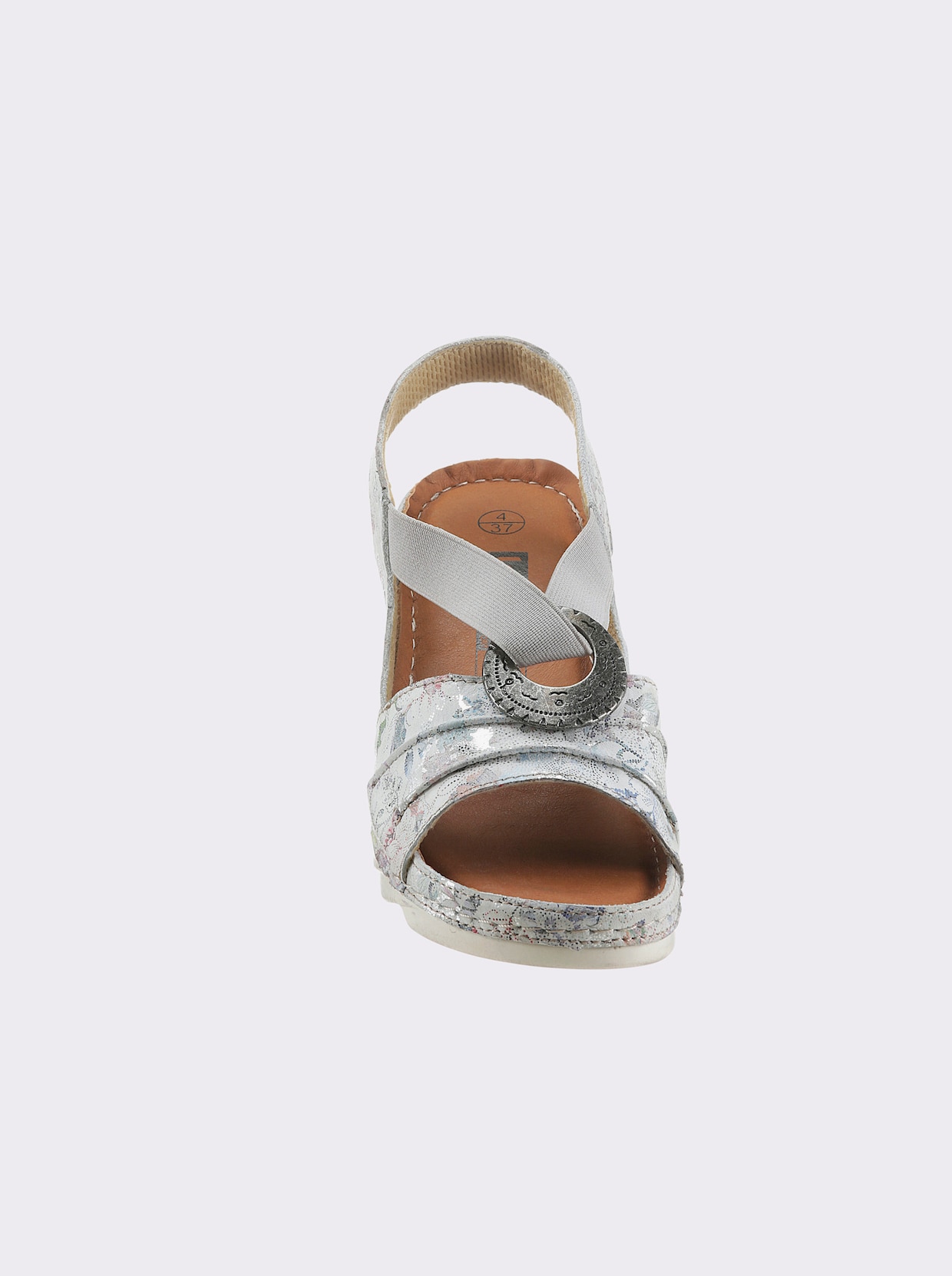 airsoft modern+ Sandalette - weiß-bedruckt