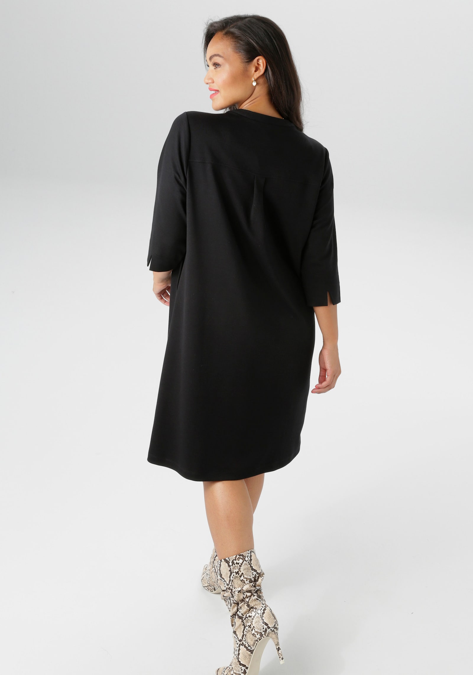Aniston PLUS Jerseykleid - schwarz