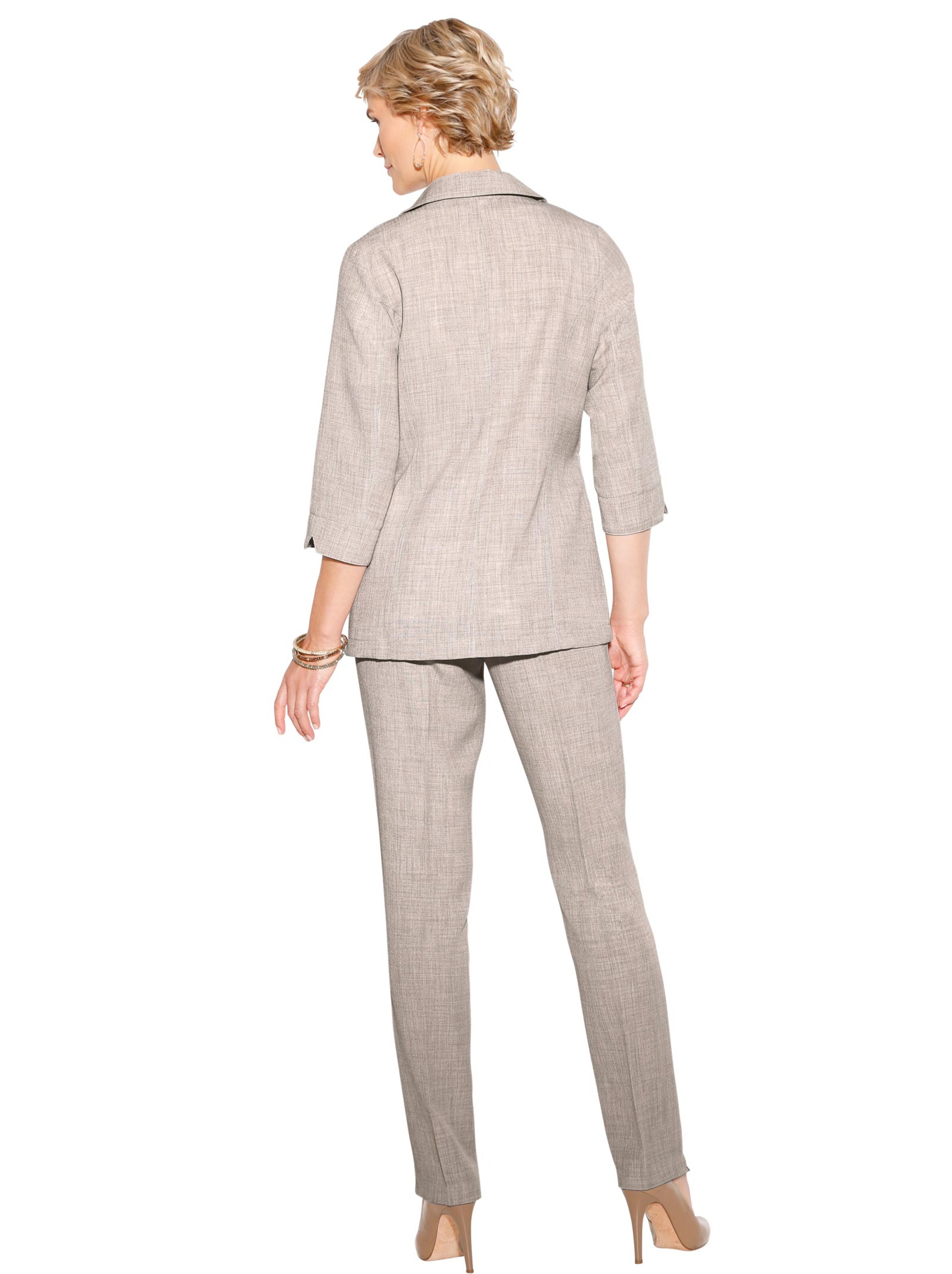 Blusenblazer - beige-meliert