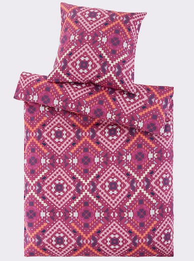 heine home Bettwäsche - magenta-rosé-bedruckt