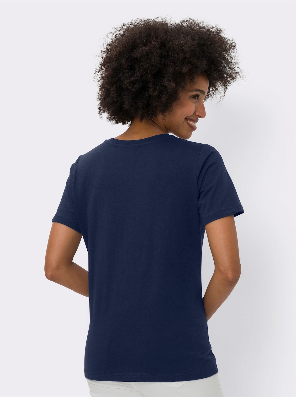 heine T-shirt à col rond - marine