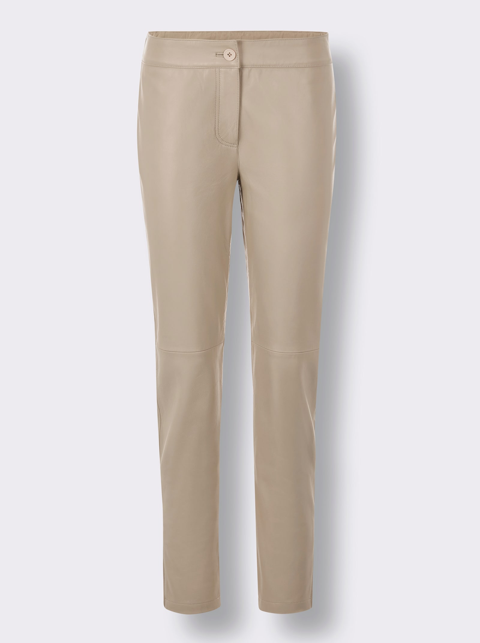 heine Lederhose aus Lamm-Nappa - beige