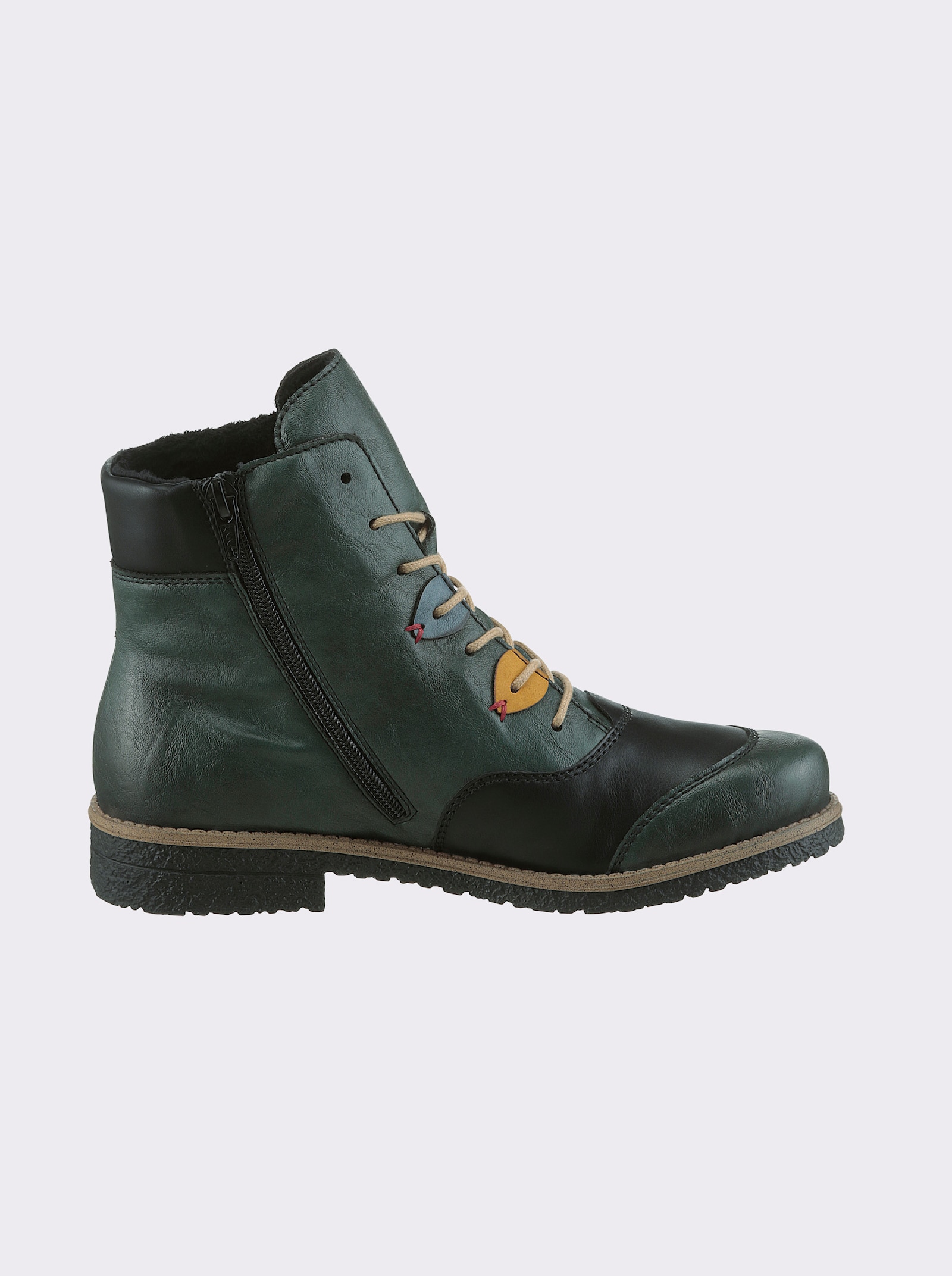 Rieker Enkellaarsje in used-look - jade