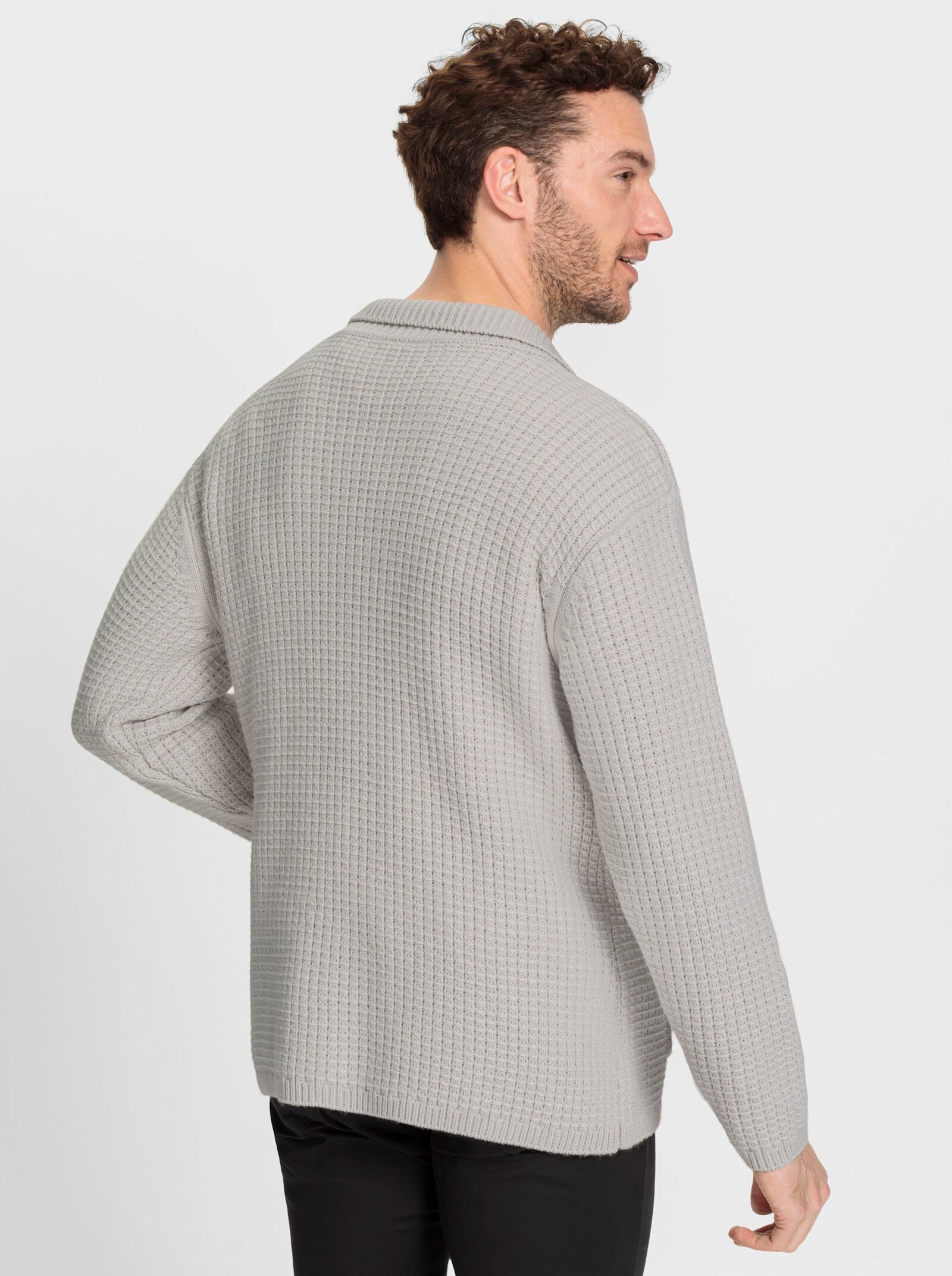 Marco Donati Strickjacke mit aufgesetzten Taschen - hellgrau