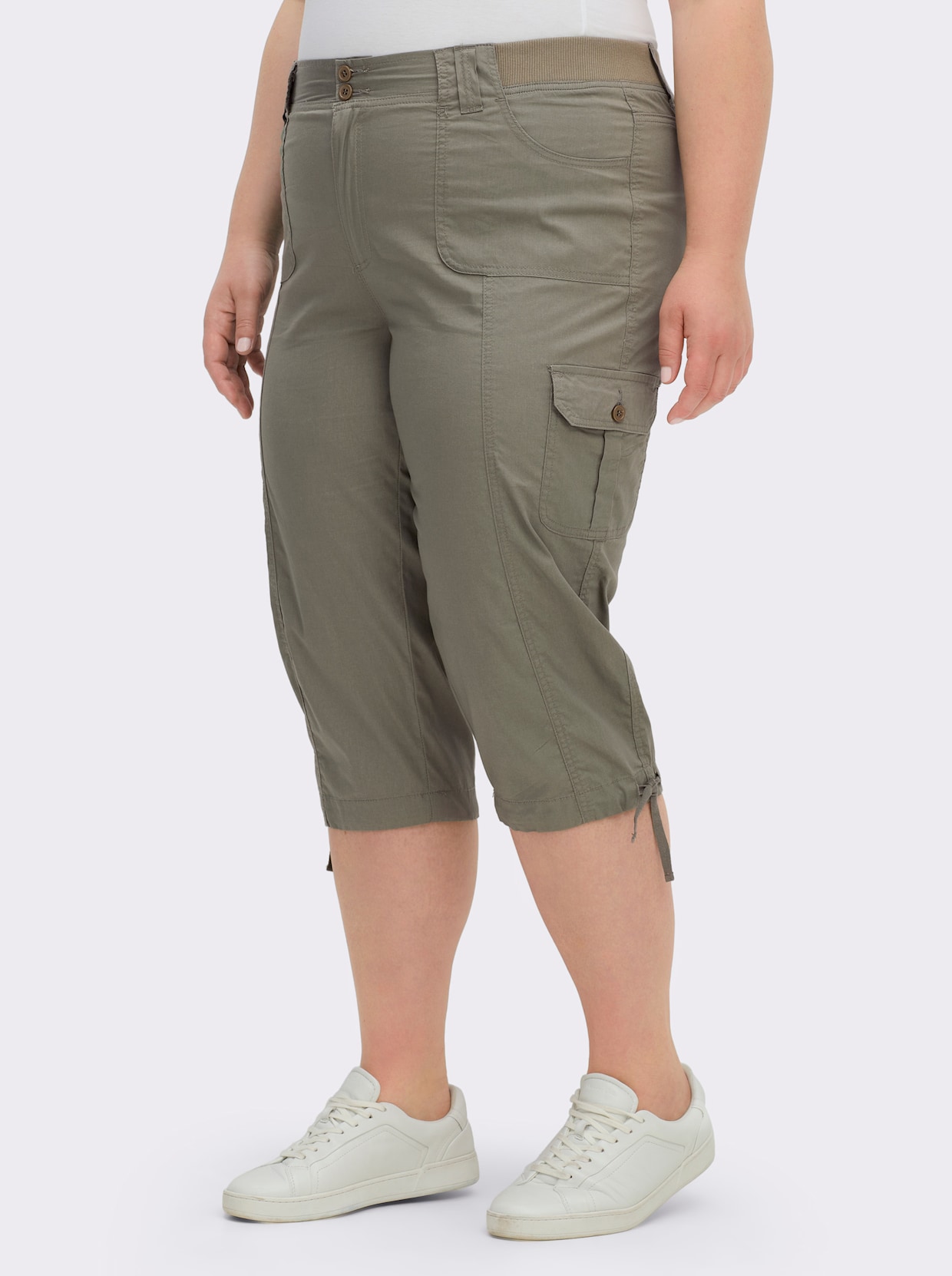 Caprihose - hellkhaki