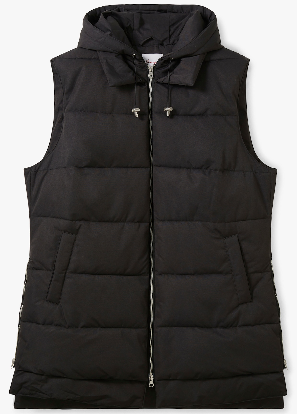 sheego Gilet matelassé - noir