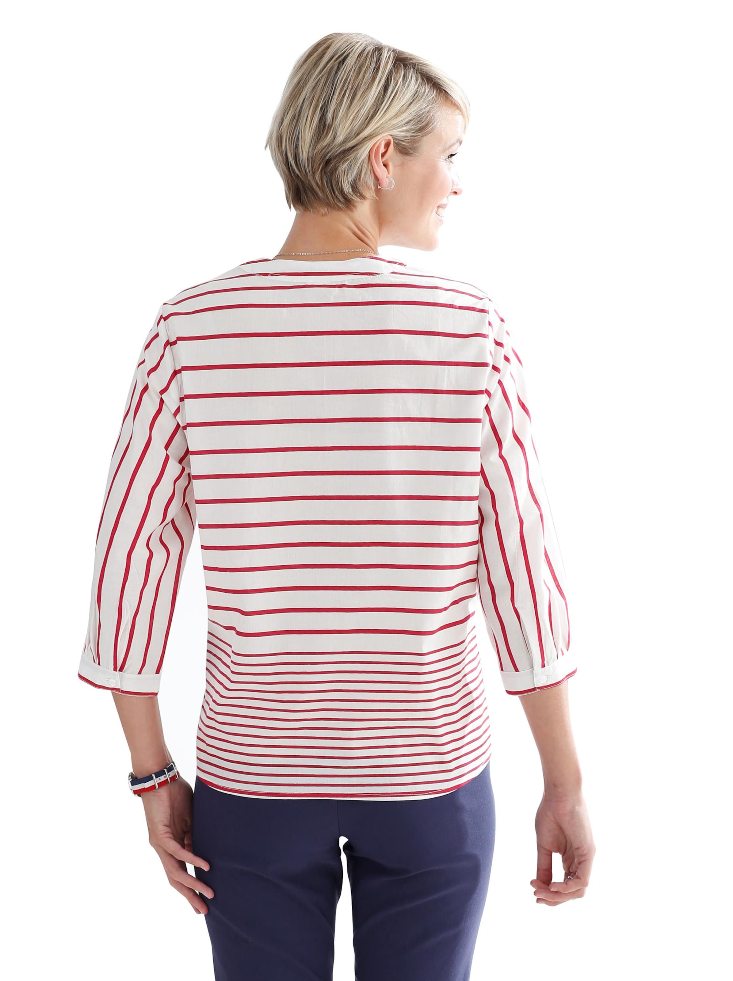 Bluse - erdbeere-gestreift