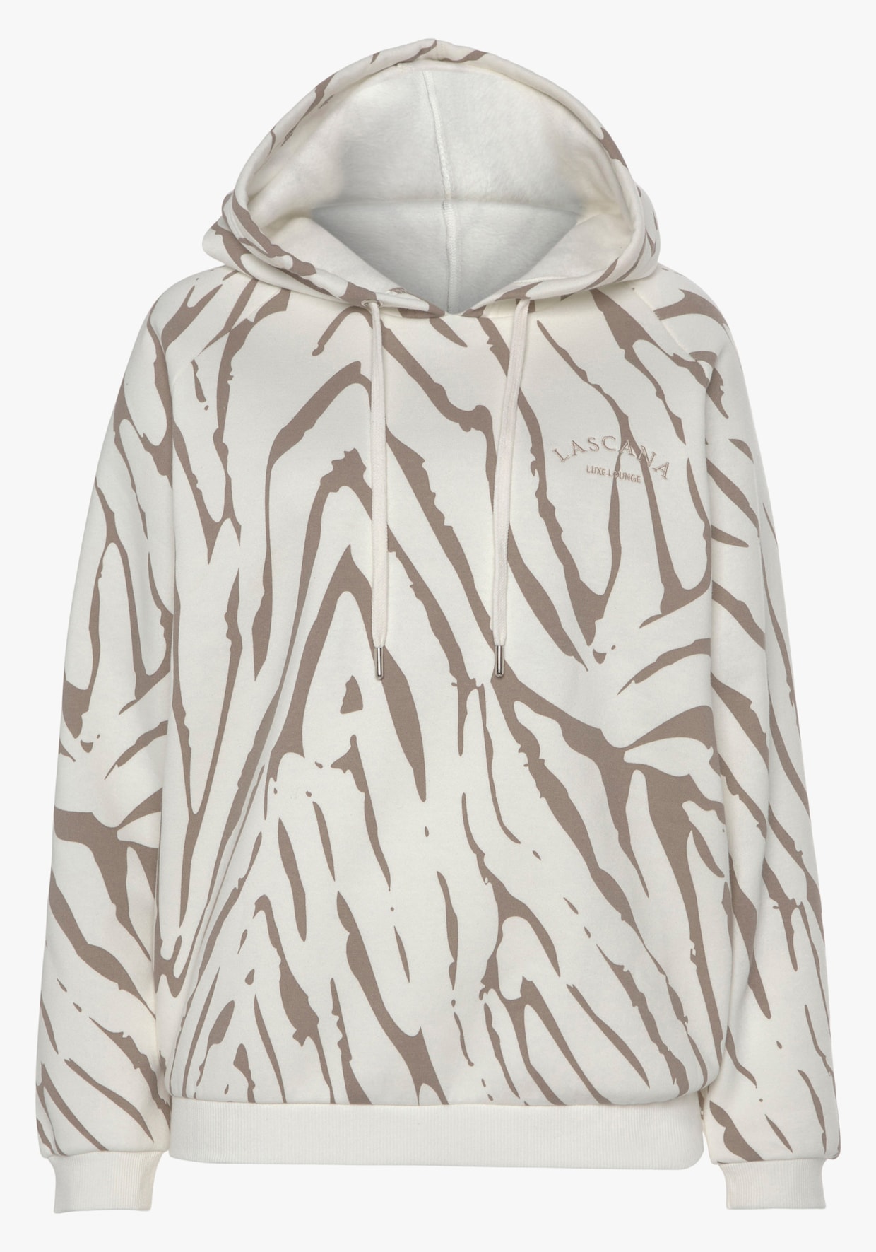 LASCANA Sweatshirt met capuchon - beige/taupe