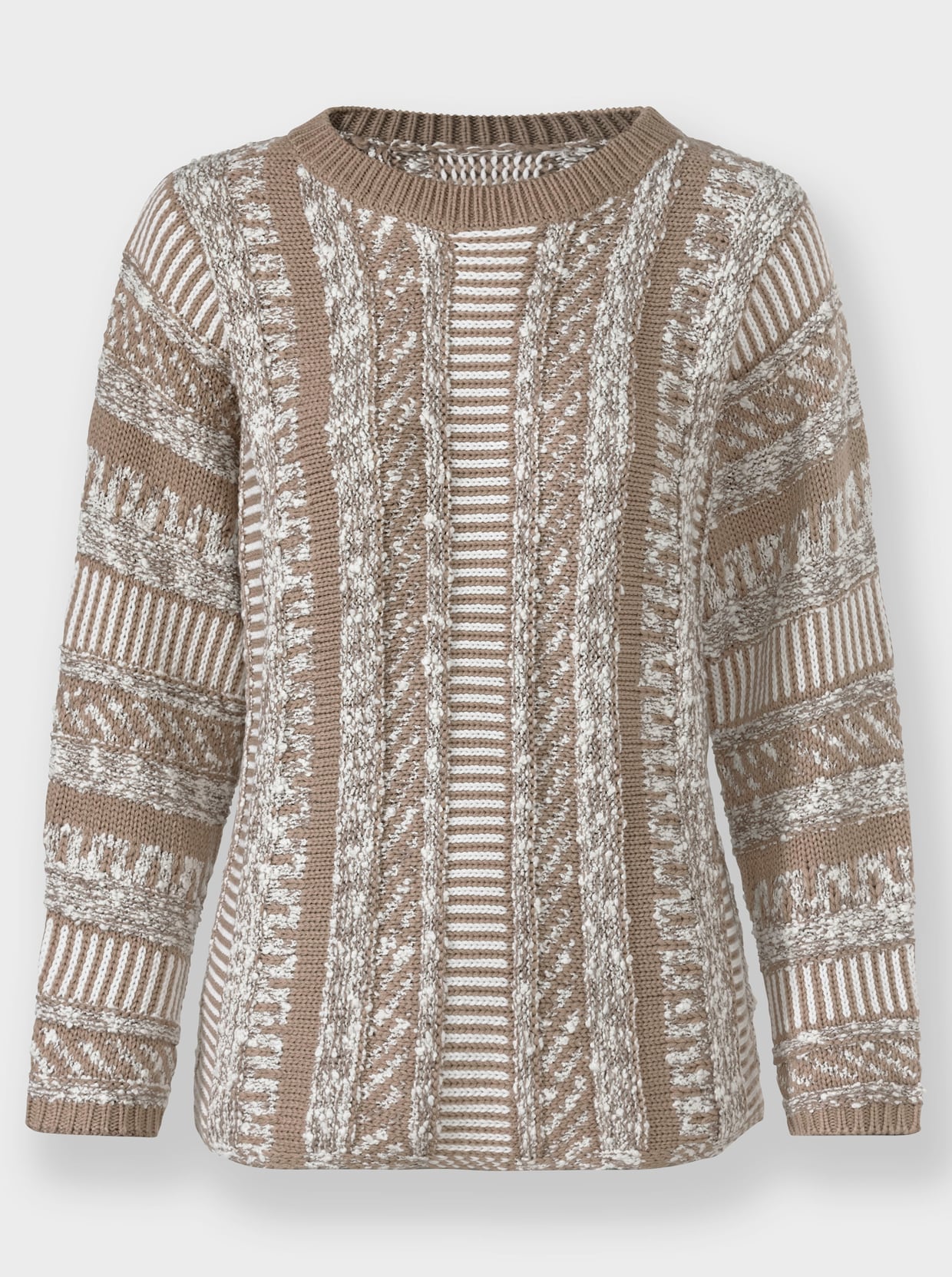 Pullover - sesam-taupe-meliert