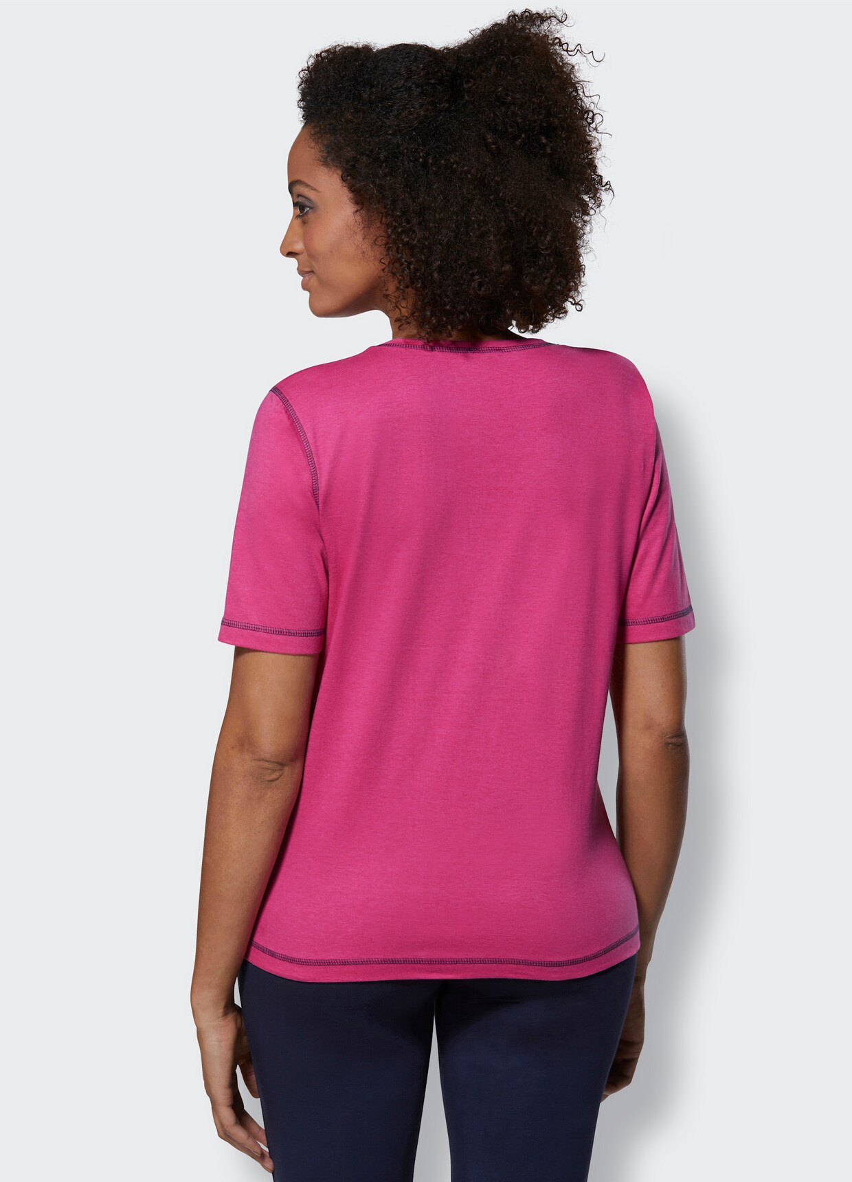 feel good Shirts - marine + fuchsia
