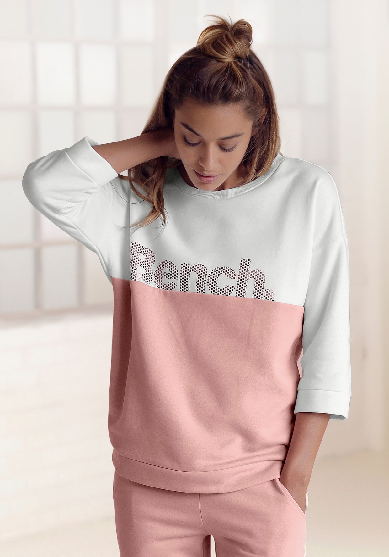 Bench. sweatshirt - apricot/ecru