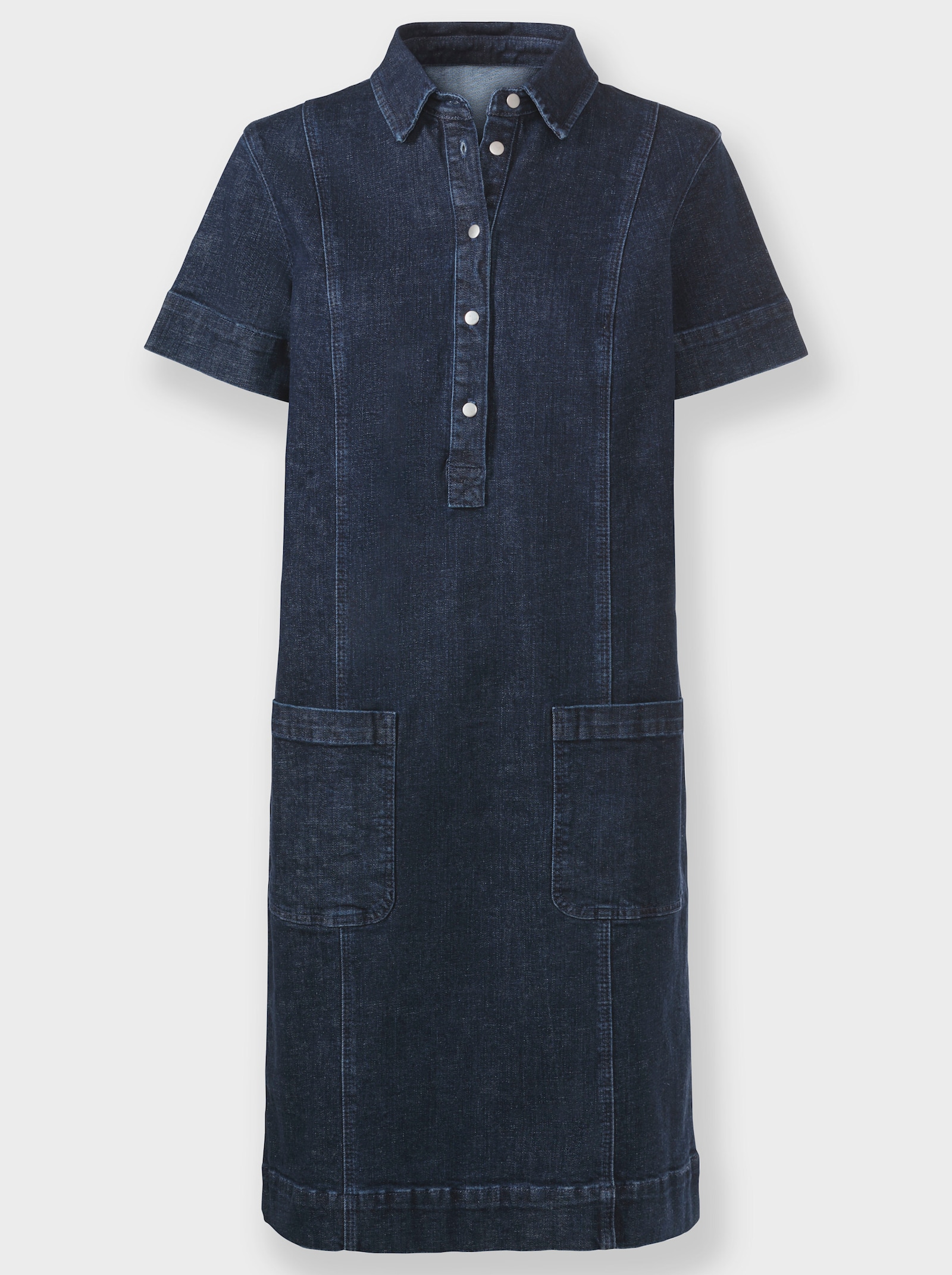 heine Jeanskleid mit halber Knopfleiste - dark blue
